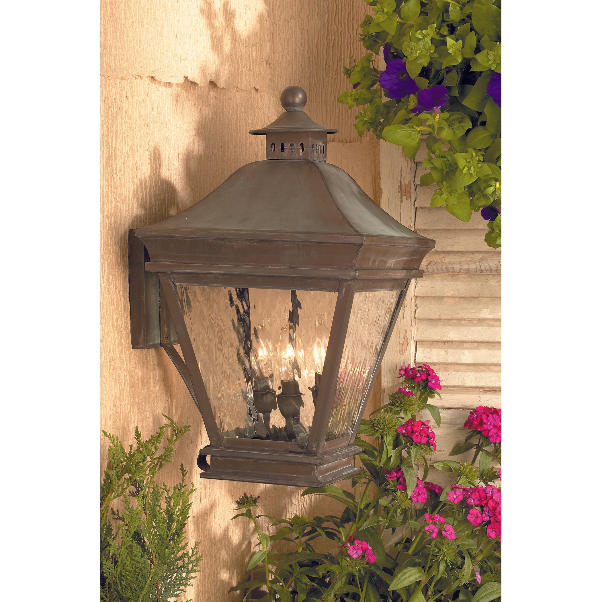Landings 19.5'' High 3-Light Outdoor Sconce - Charcoal