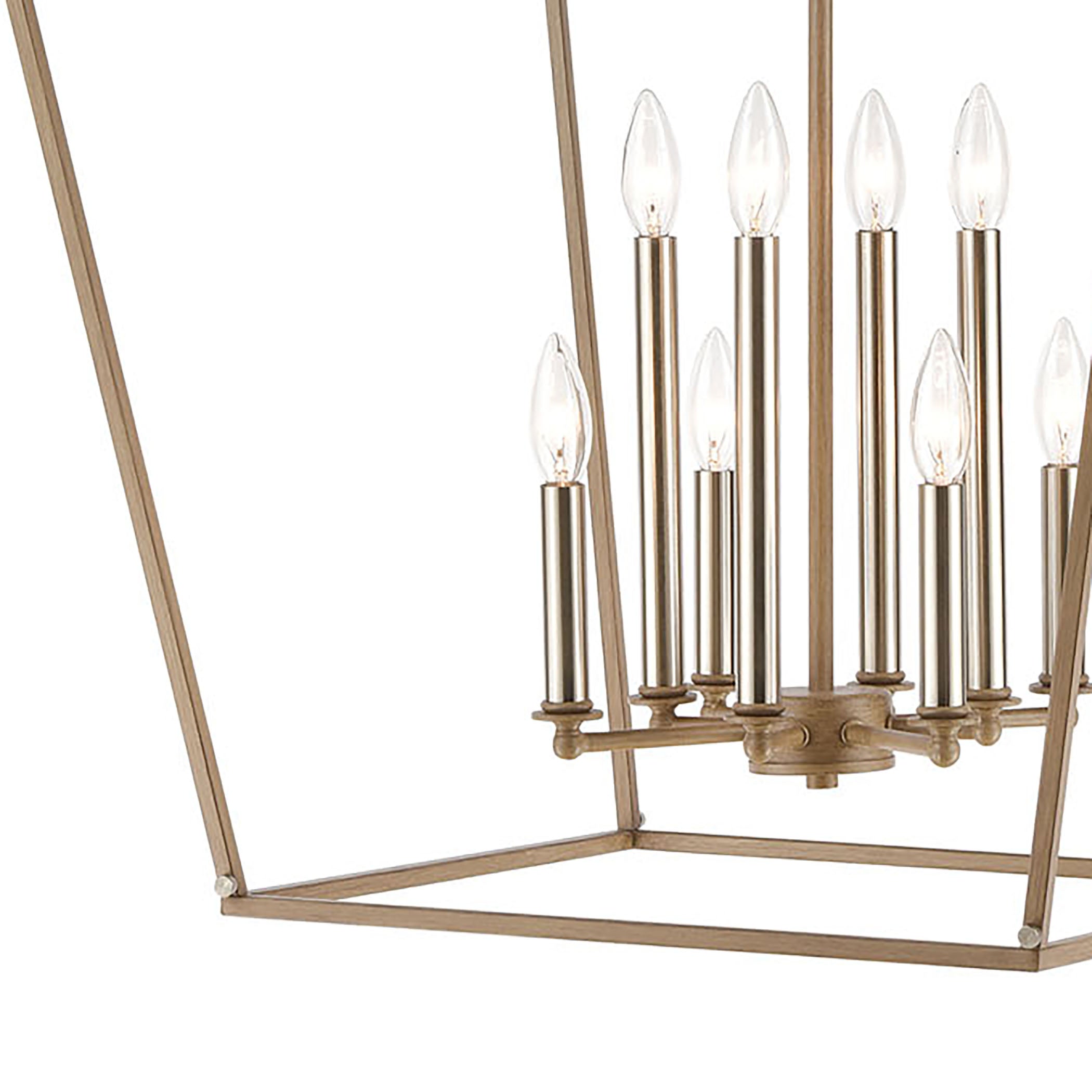 Fairfax 24'' Wide 8-Light Chandelier - Wood Tone