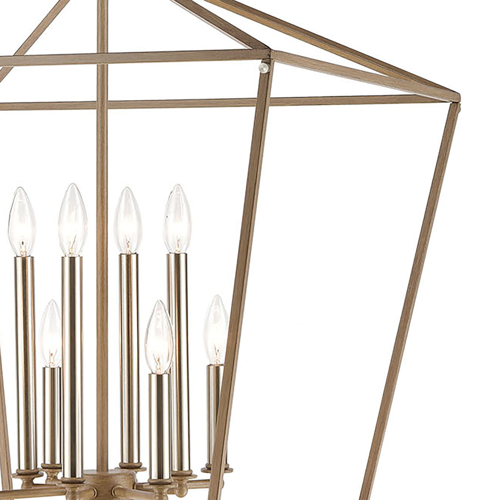 Fairfax 24'' Wide 8-Light Chandelier - Wood Tone