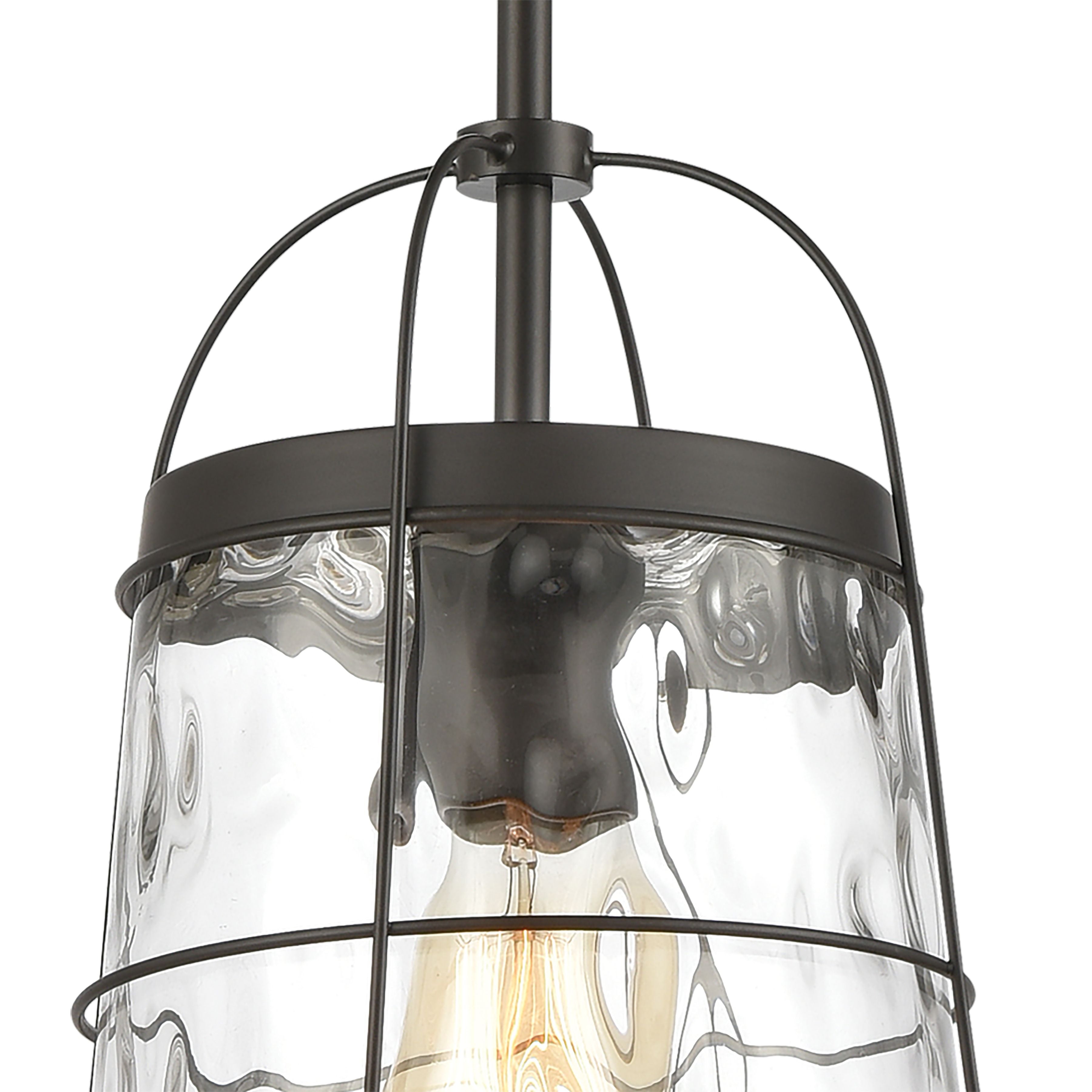Azaria 9'' Wide 1-Light Mini Pendant - Oil Rubbed Bronze