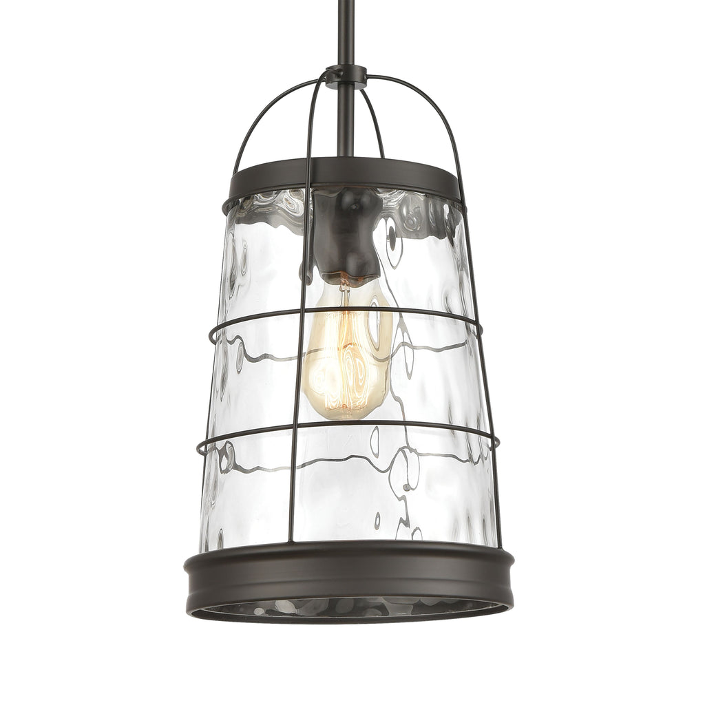 Azaria 9'' Wide 1-Light Mini Pendant - Oil Rubbed Bronze