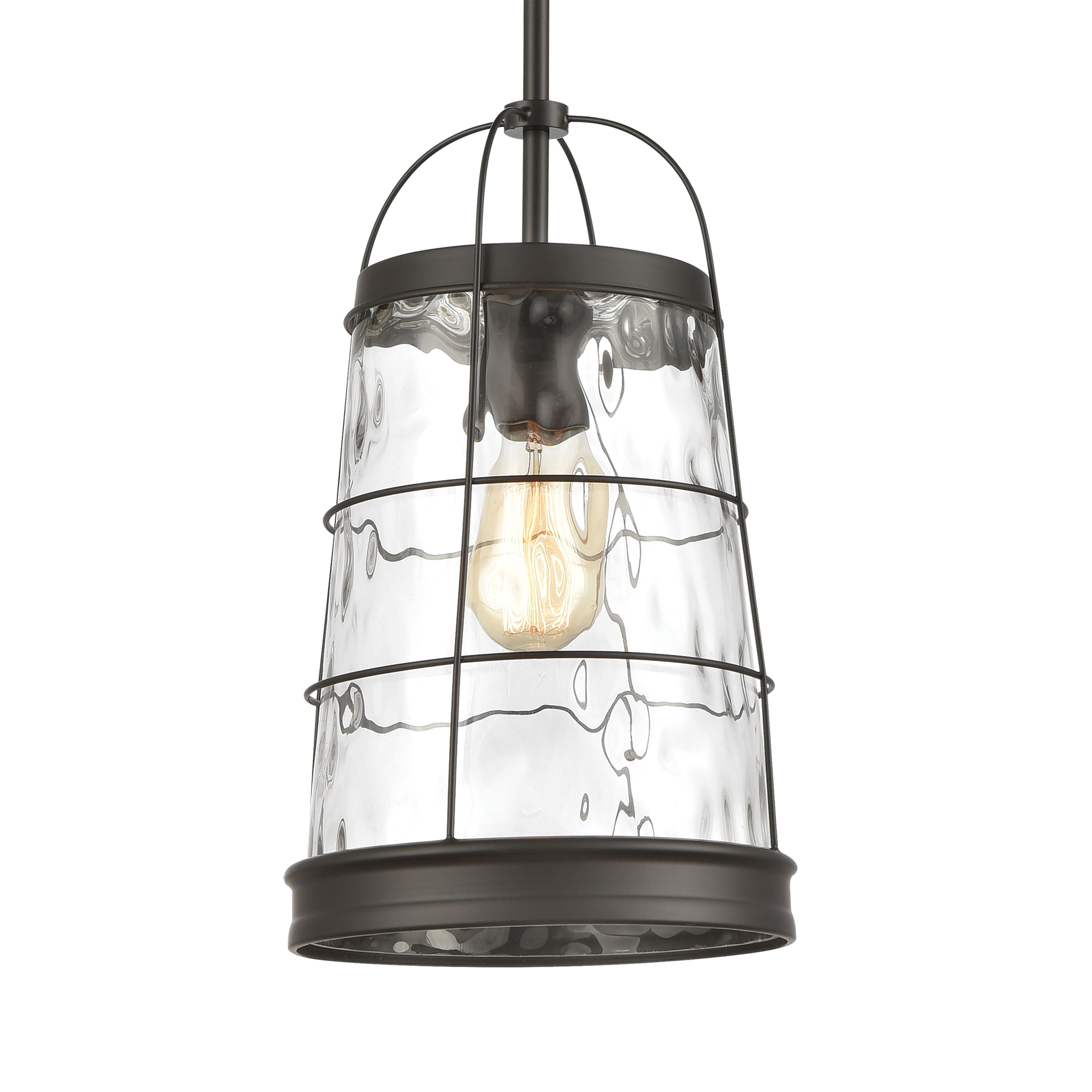 Azaria 9'' Wide 1-Light Mini Pendant - Oil Rubbed Bronze