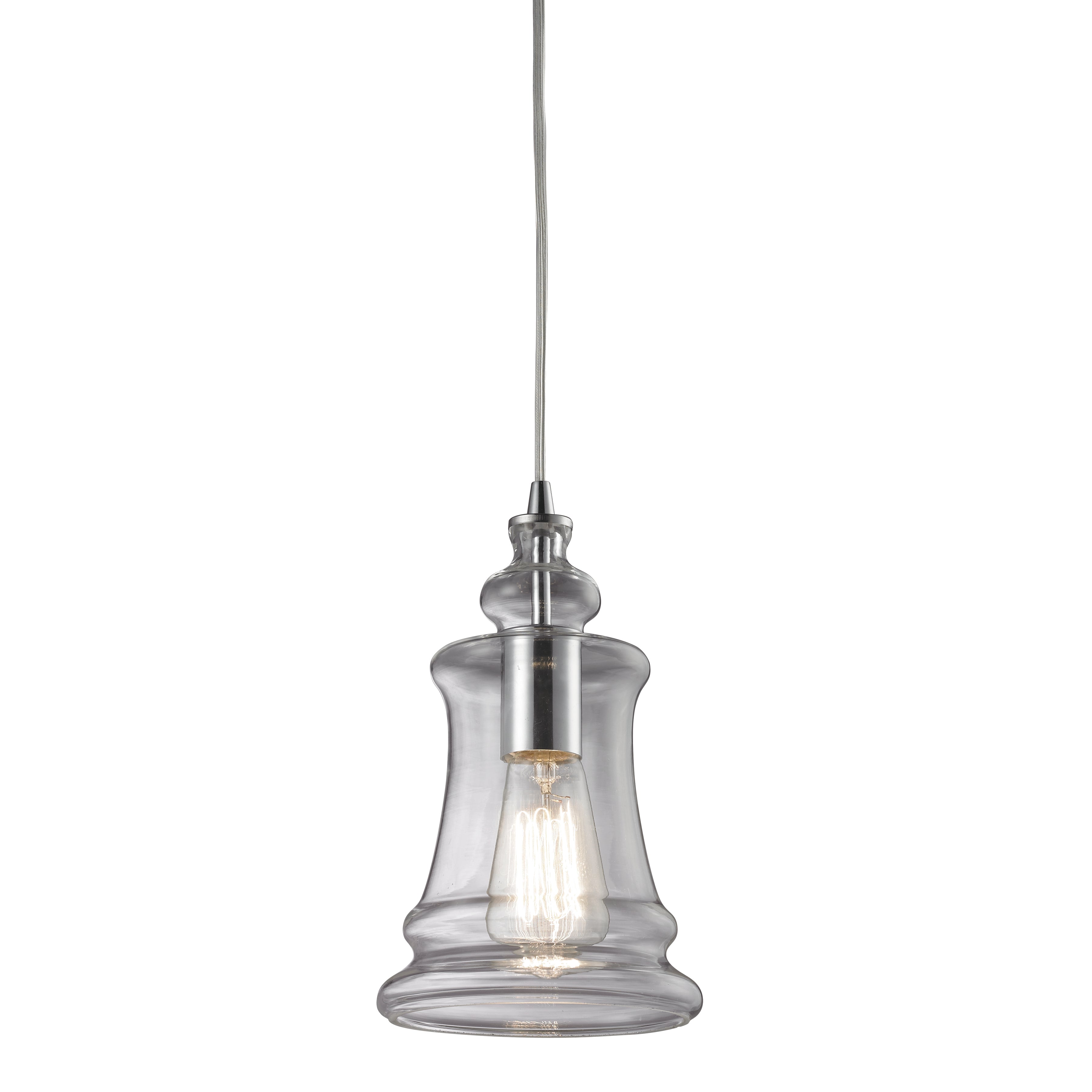 Menlow Park 6'' Wide 1-Light Mini Pendant - Polished Chrome 1