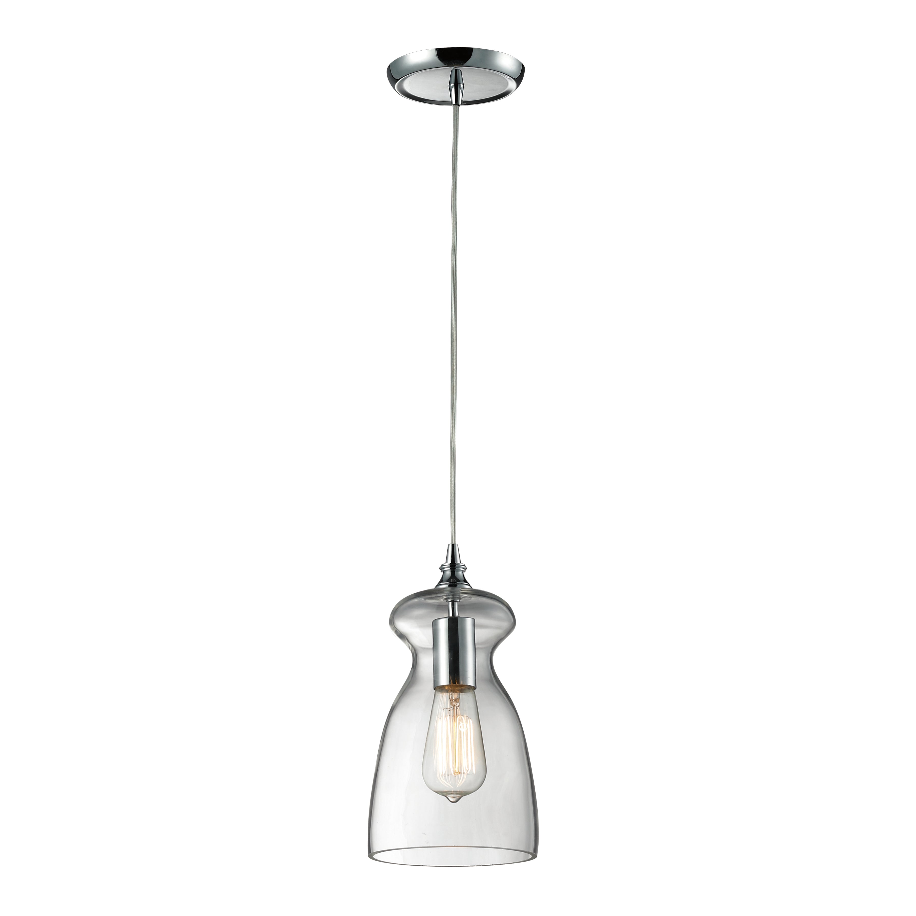 Menlow Park 6'' Wide 1-Light Mini Pendant - Polished Chrome 2