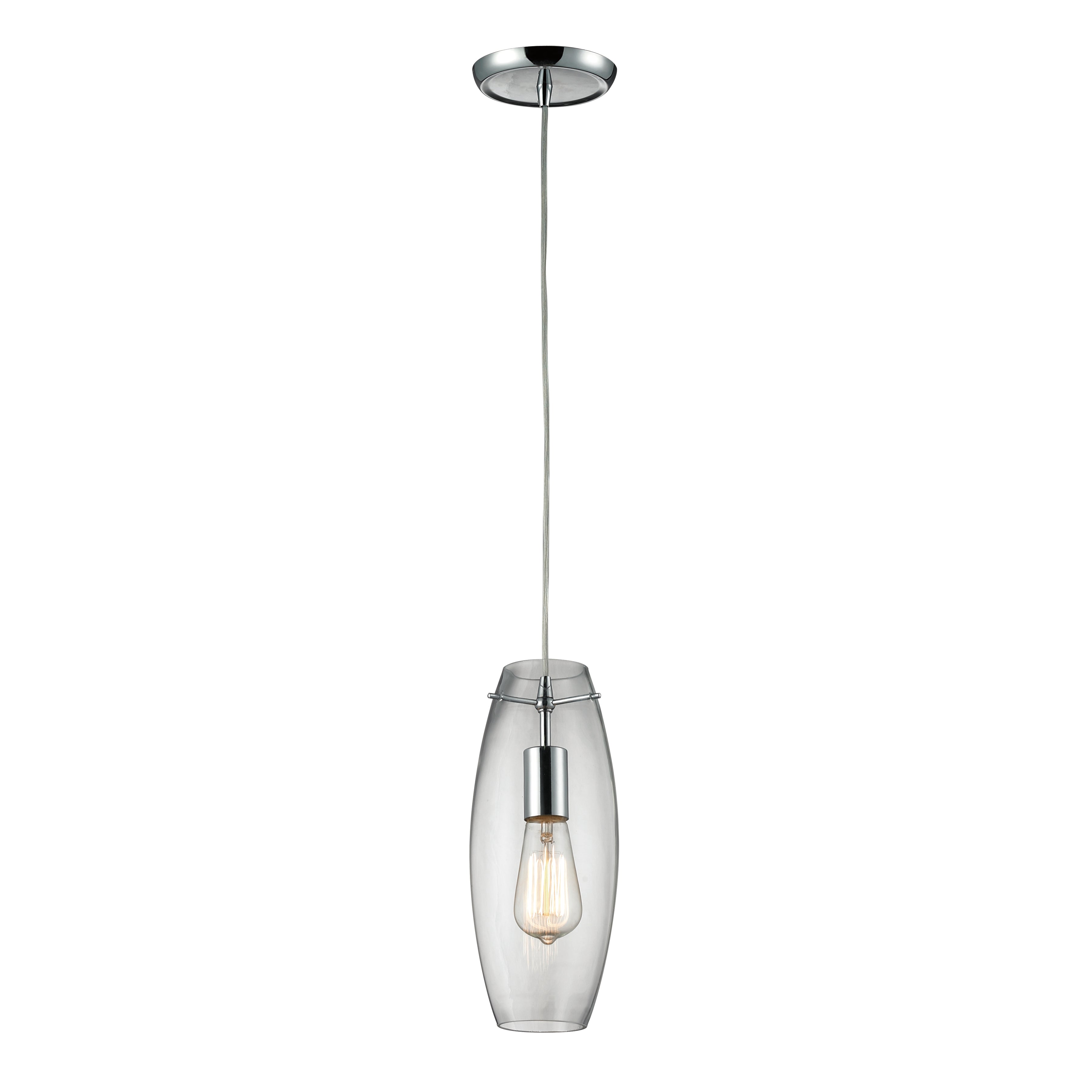 Menlow Park 5'' Wide 1-Light Mini Pendant - Polished Chrome