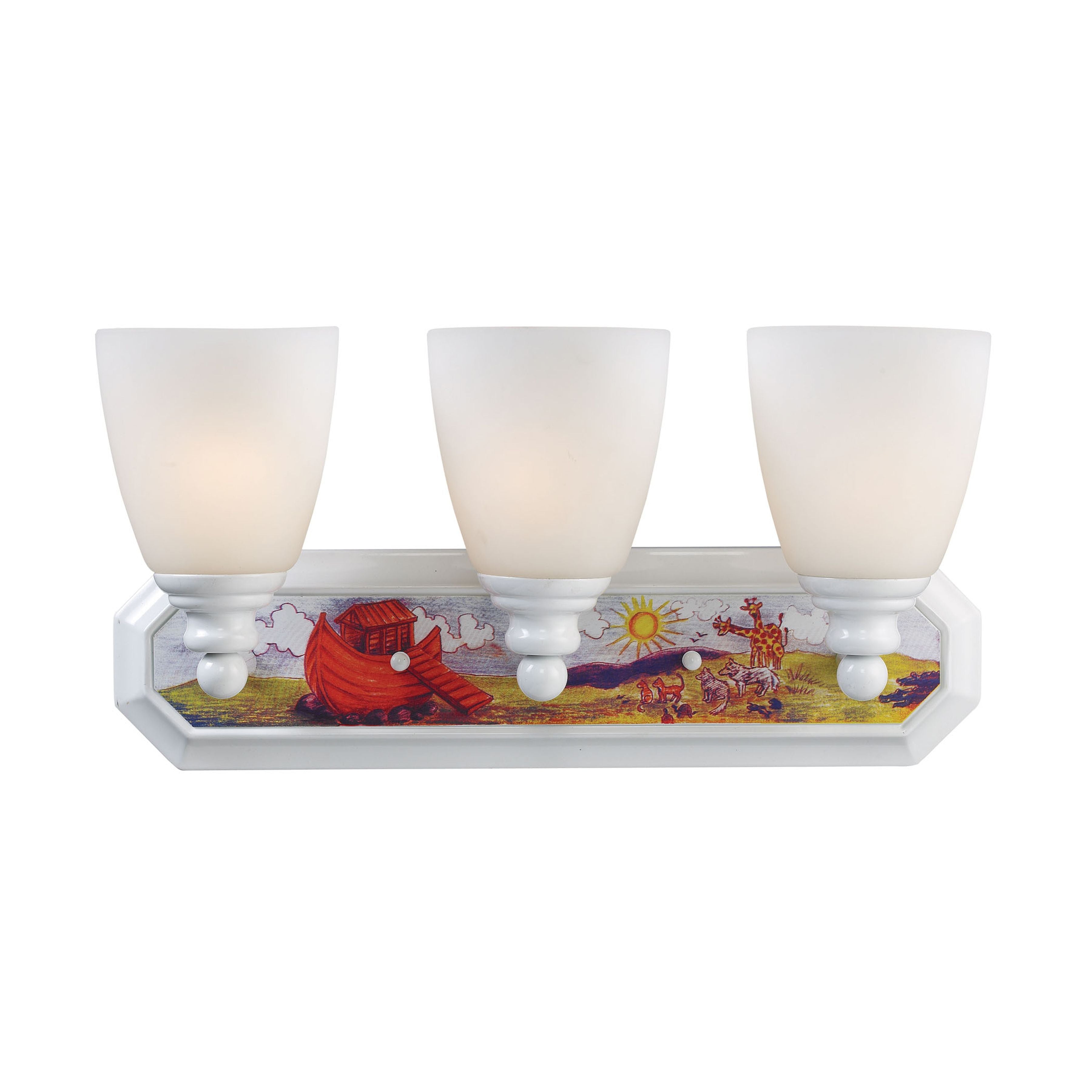 Kidshine 18'' Wide 3-Light Vanity Light - In The Meadow - White