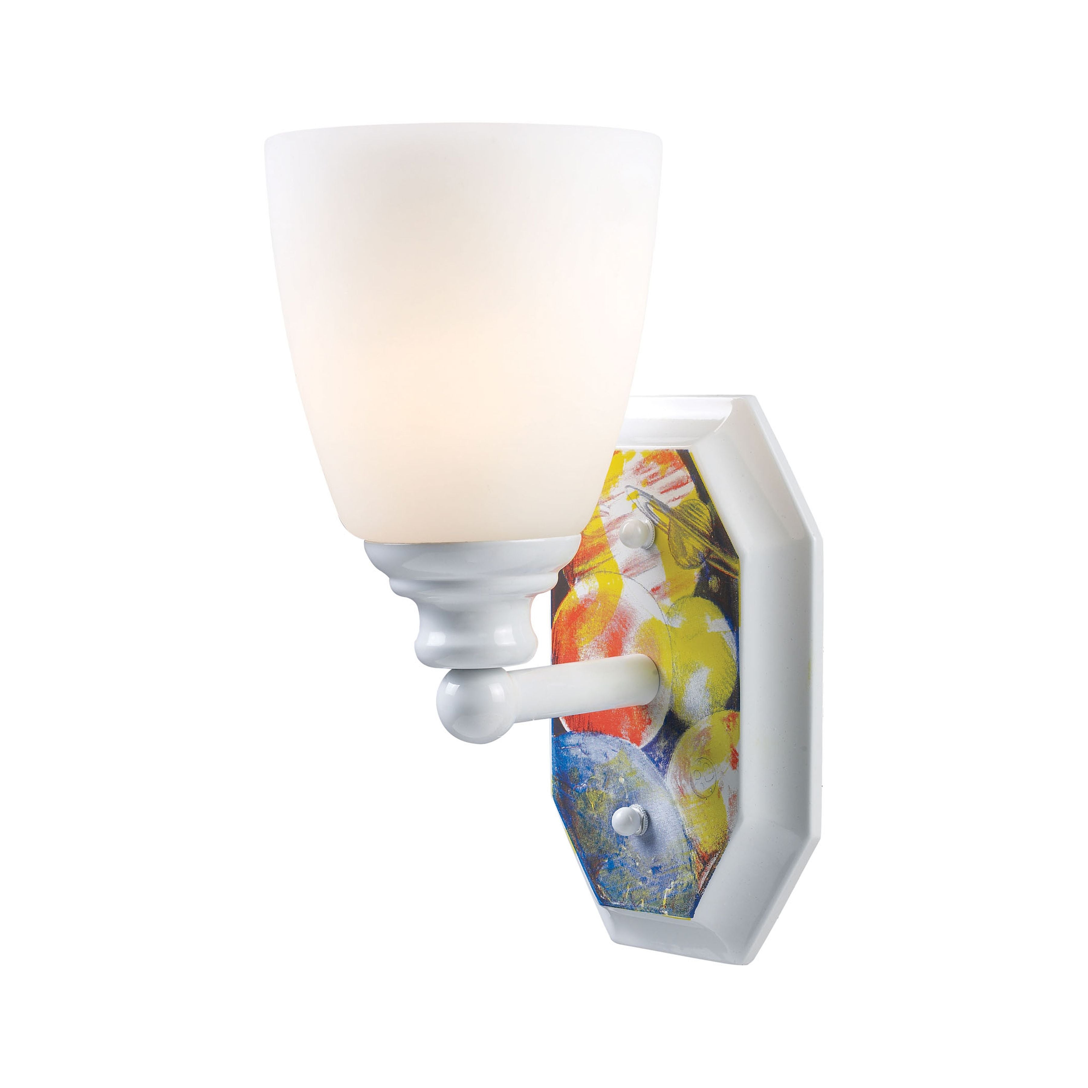 Kidshine 10'' High 1-Light Sconce - In Space - White