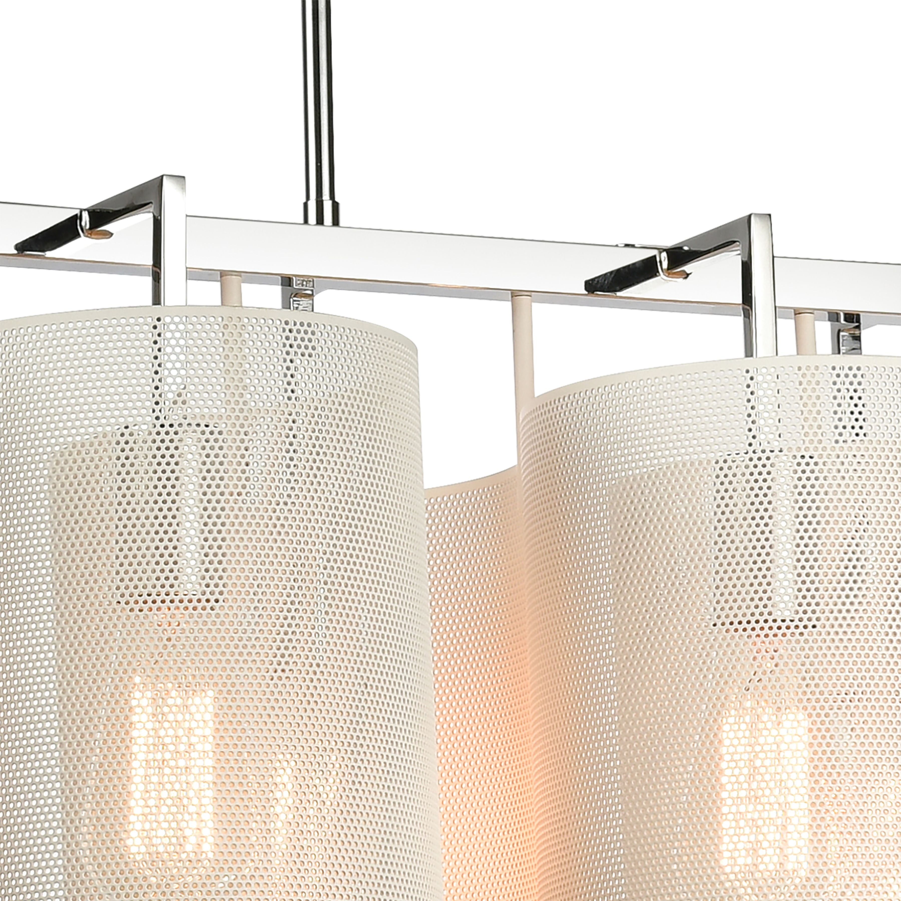 Santa Barbara 40'' Wide 8-Light Linear Chandelier - Matte White