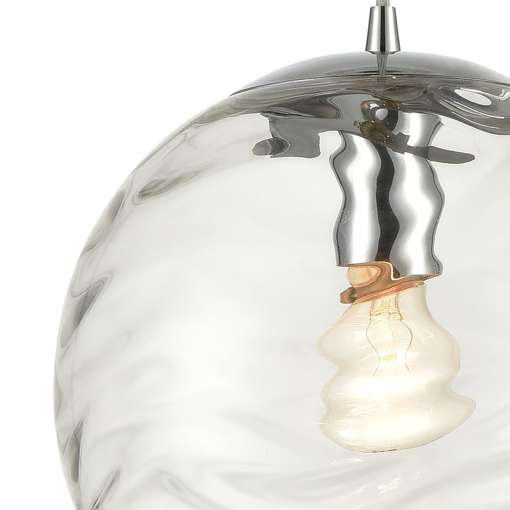 Water's Edge 10'' Wide 1-Light Mini Pendant - Polished Chrome