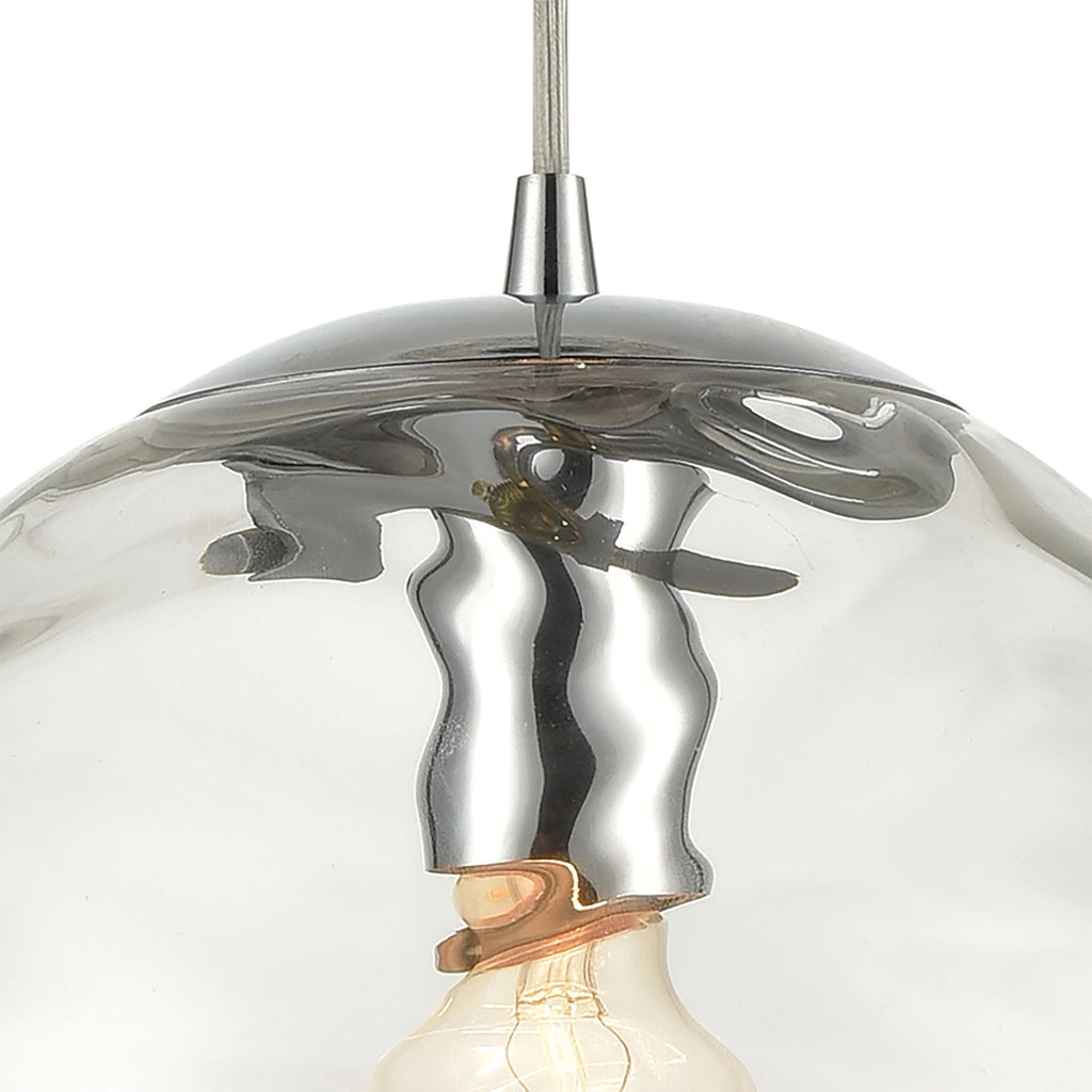 Water's Edge 10'' Wide 1-Light Mini Pendant - Polished Chrome