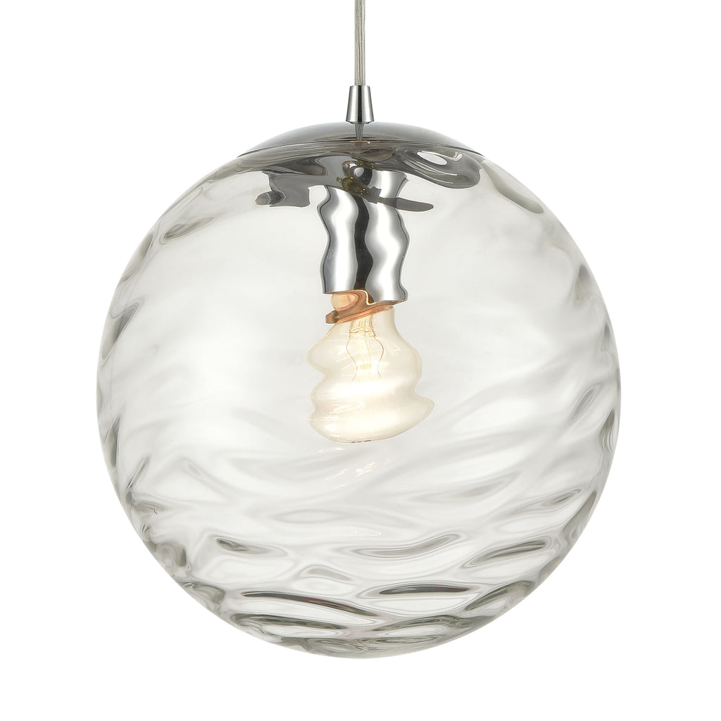 Water's Edge 10'' Wide 1-Light Mini Pendant - Polished Chrome