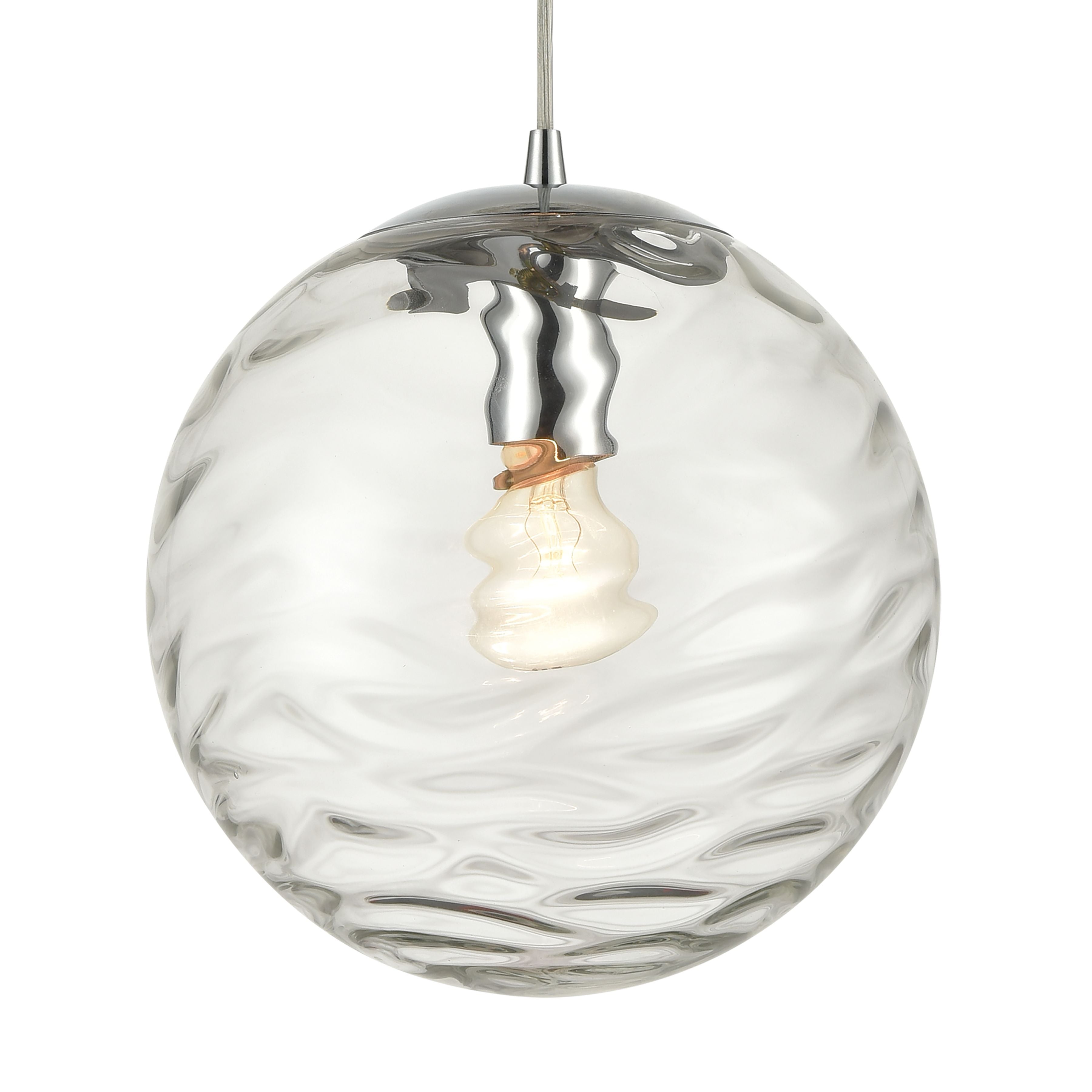 Water's Edge 10'' Wide 1-Light Mini Pendant - Polished Chrome