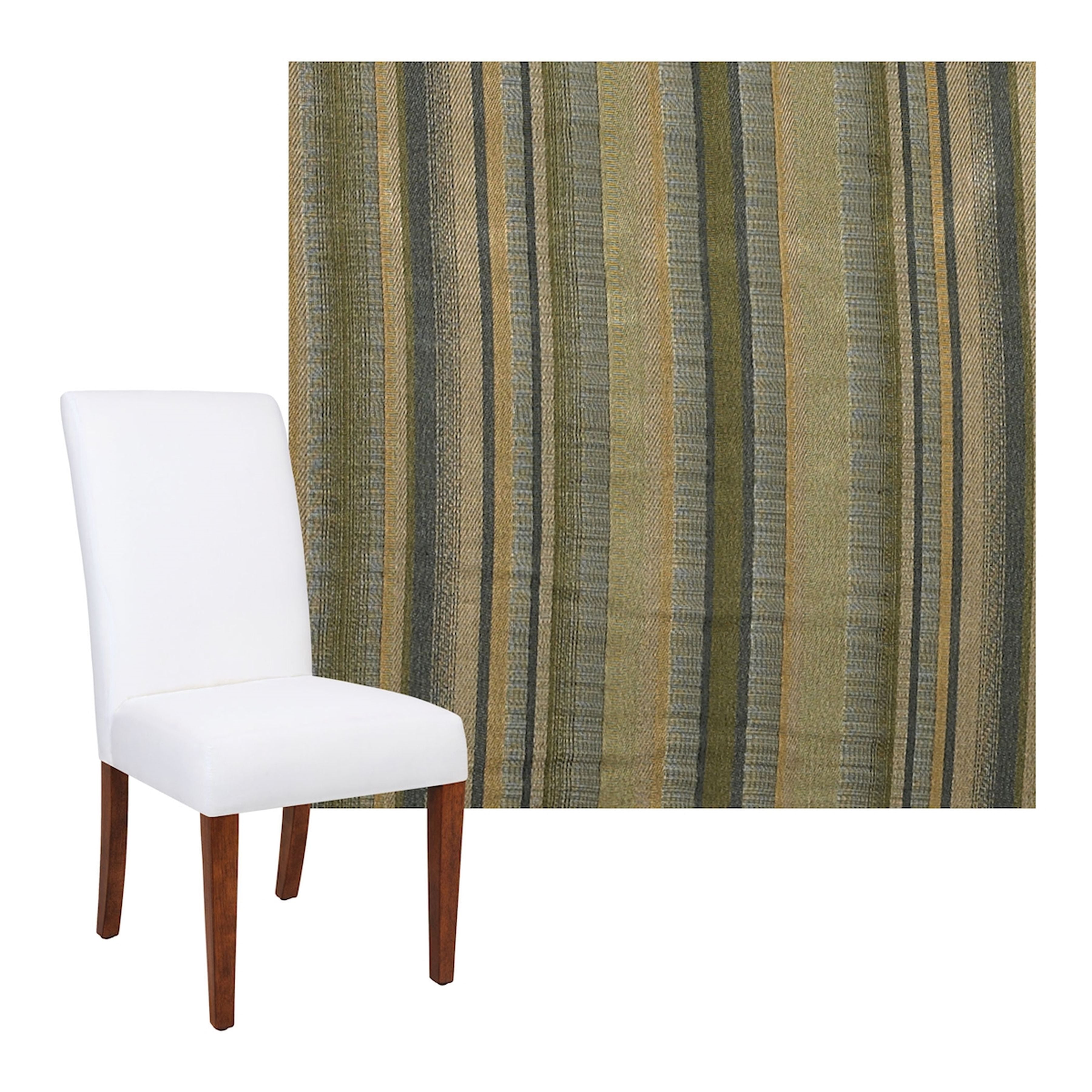 Jolipa Spruce Parsons Half Skirted Chair - COVER ONLY