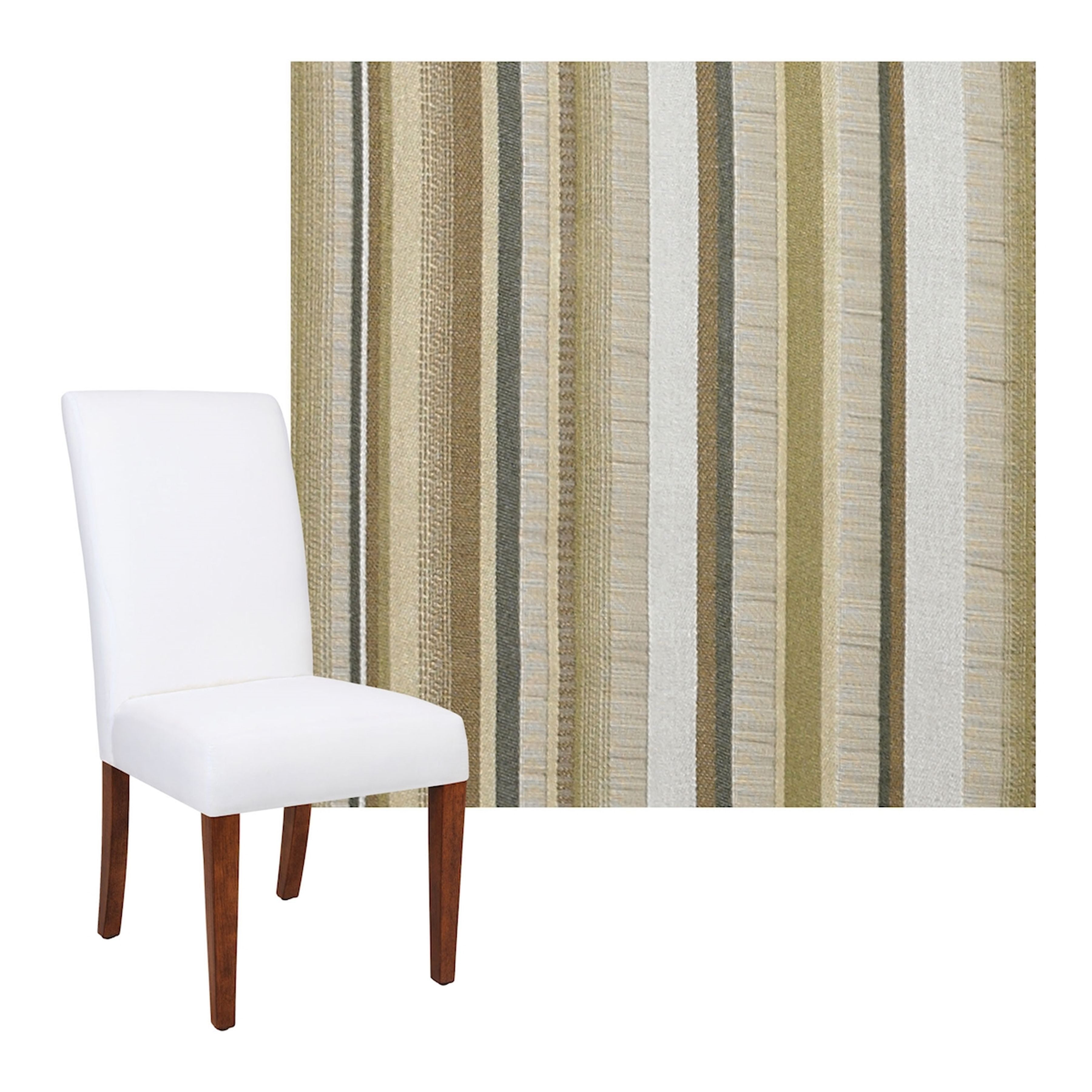 Jolipa Birch Parsons Half Skirted Chair - COVER ONLY