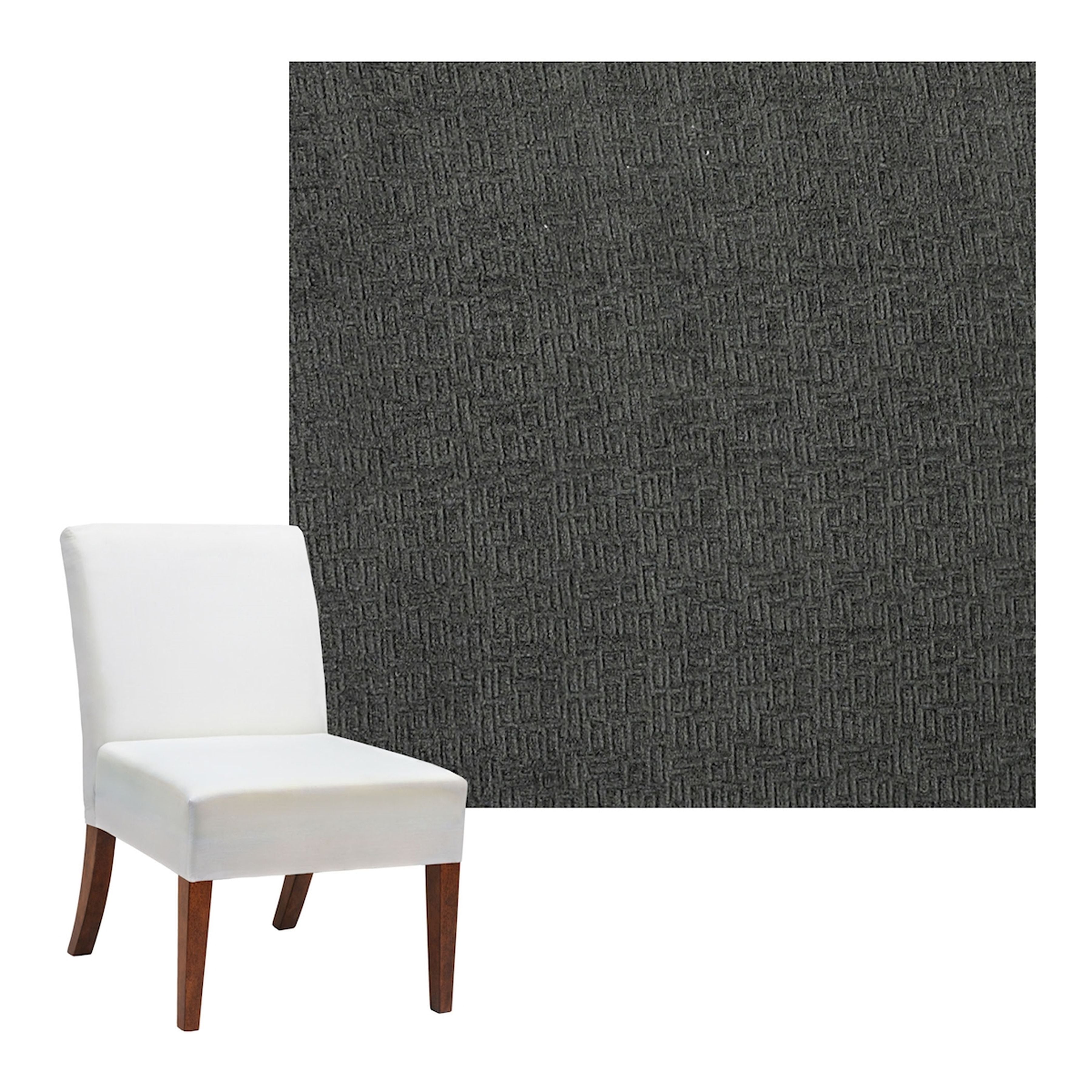 Laque Charcoal Slipper Chair - COVER ONLY