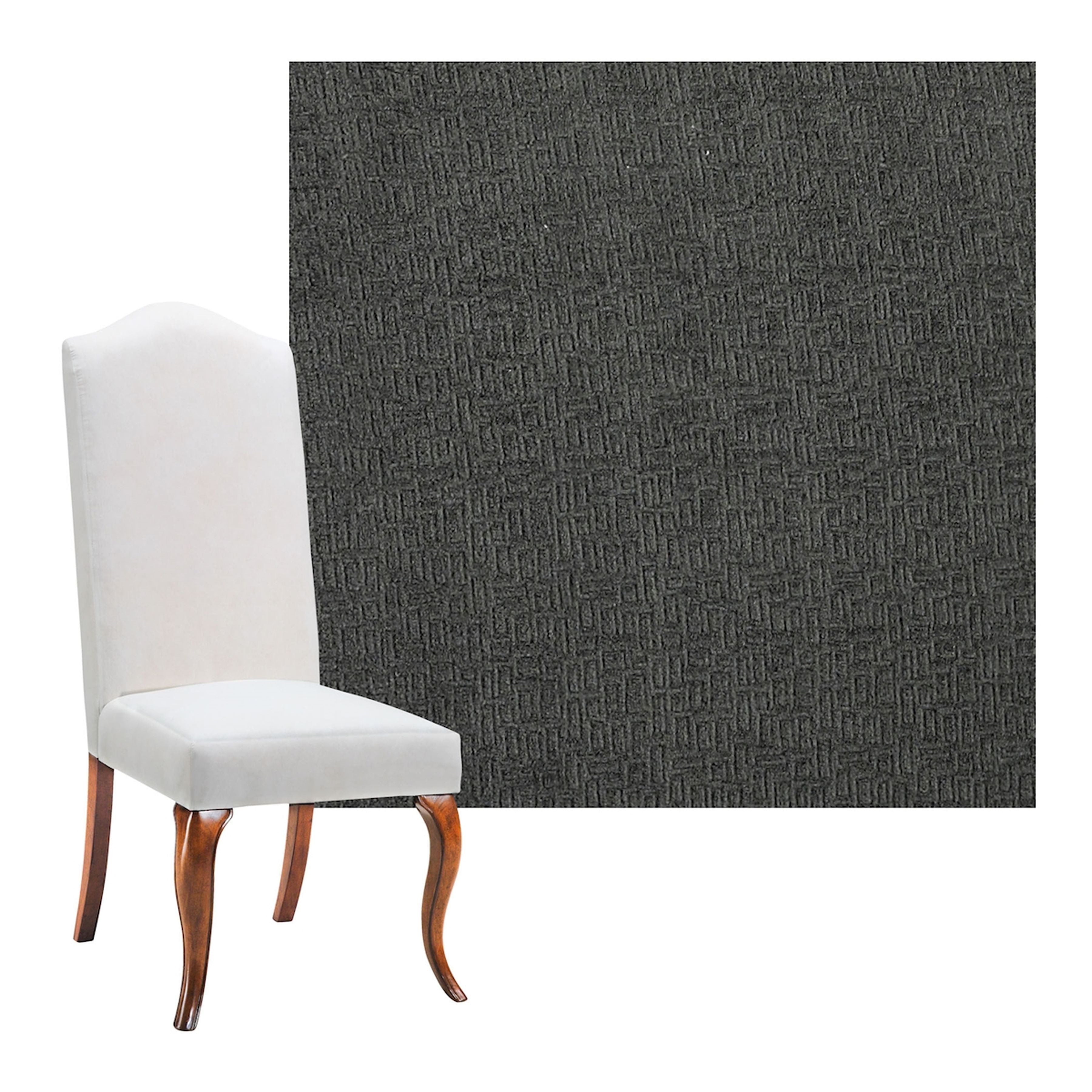 Laque Charcoal Highback Chair - COVER ONLY