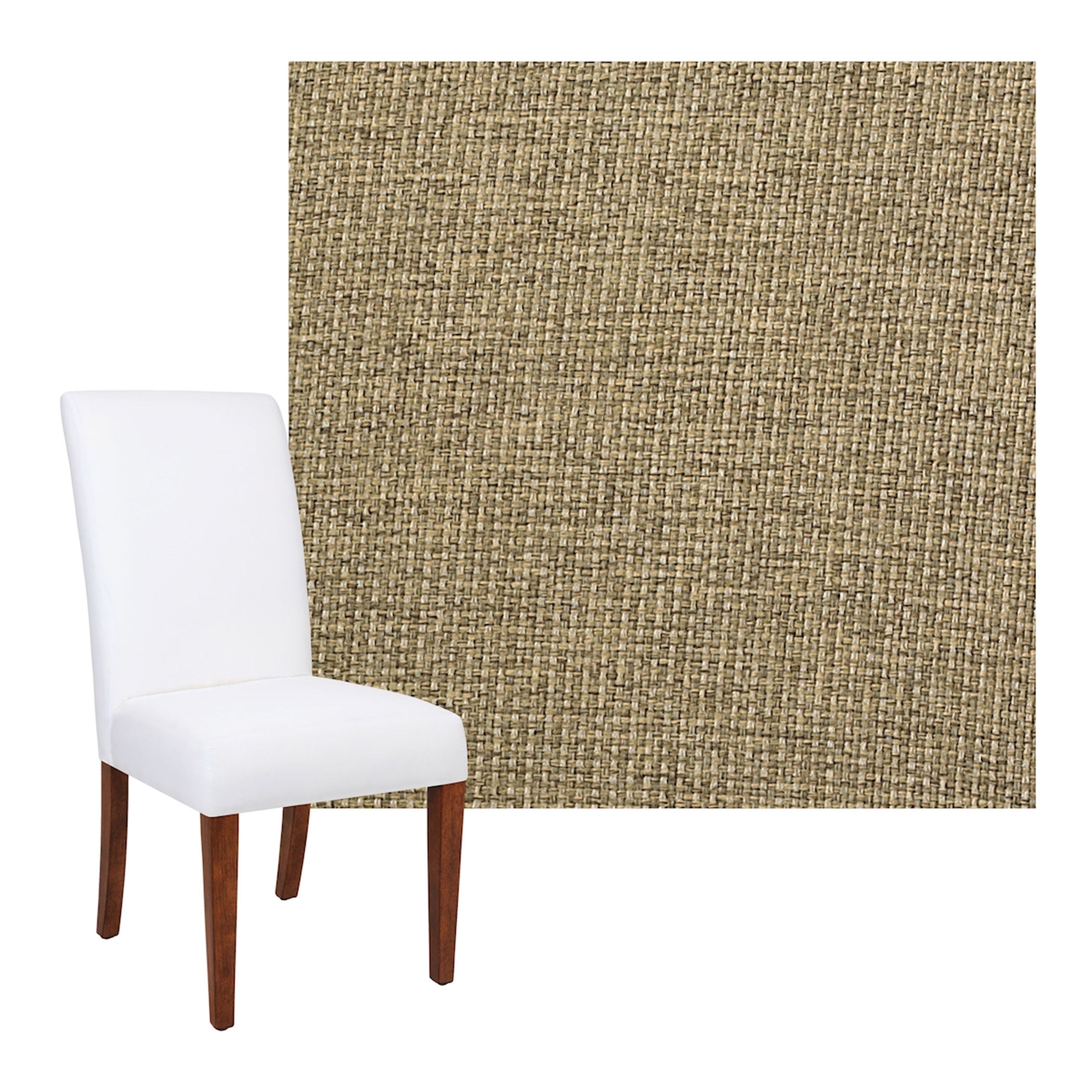McCay Straw Parsons Half Skirted Chair - COVER ONLY