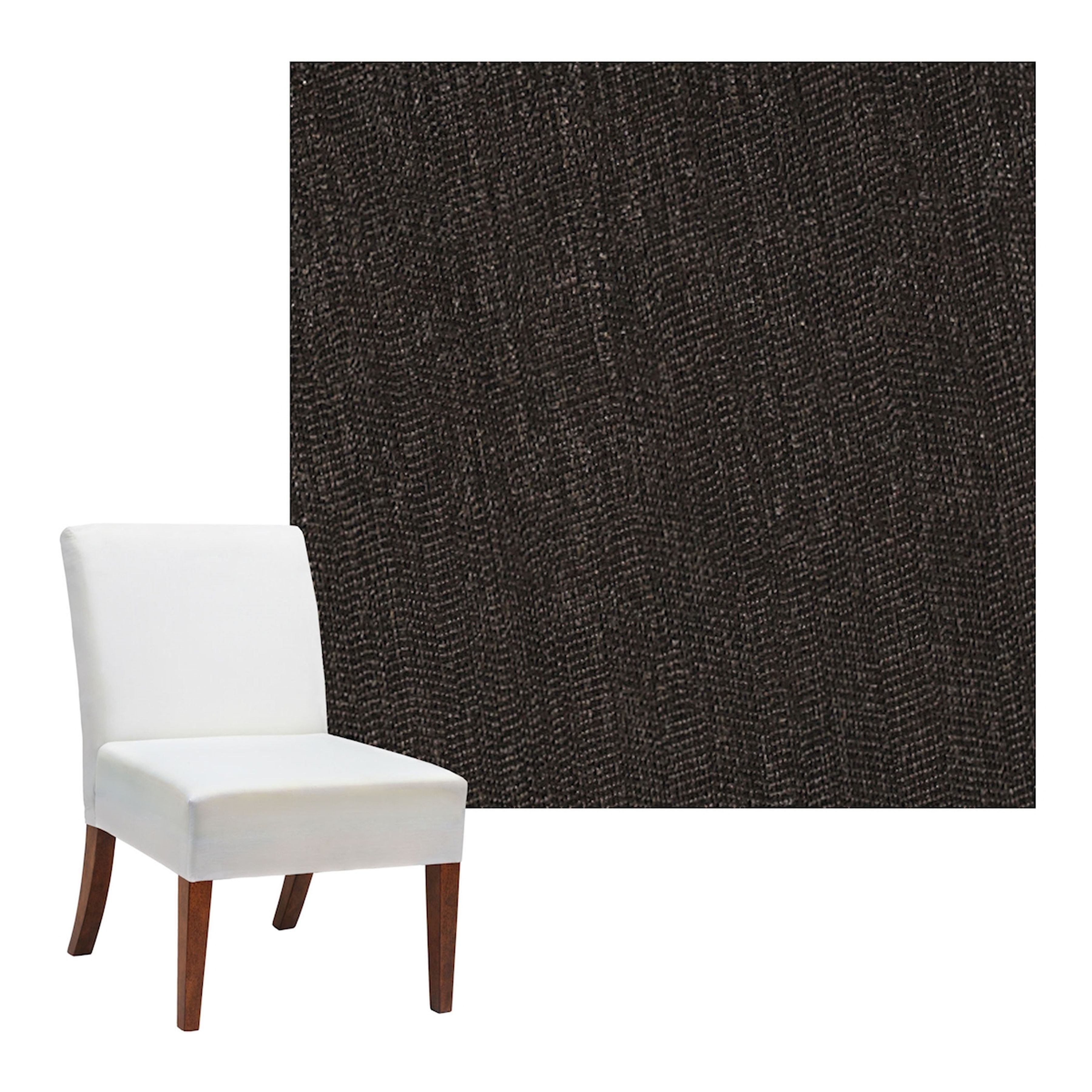 Davoy Chocolate Slipper Chair - COVER ONLY