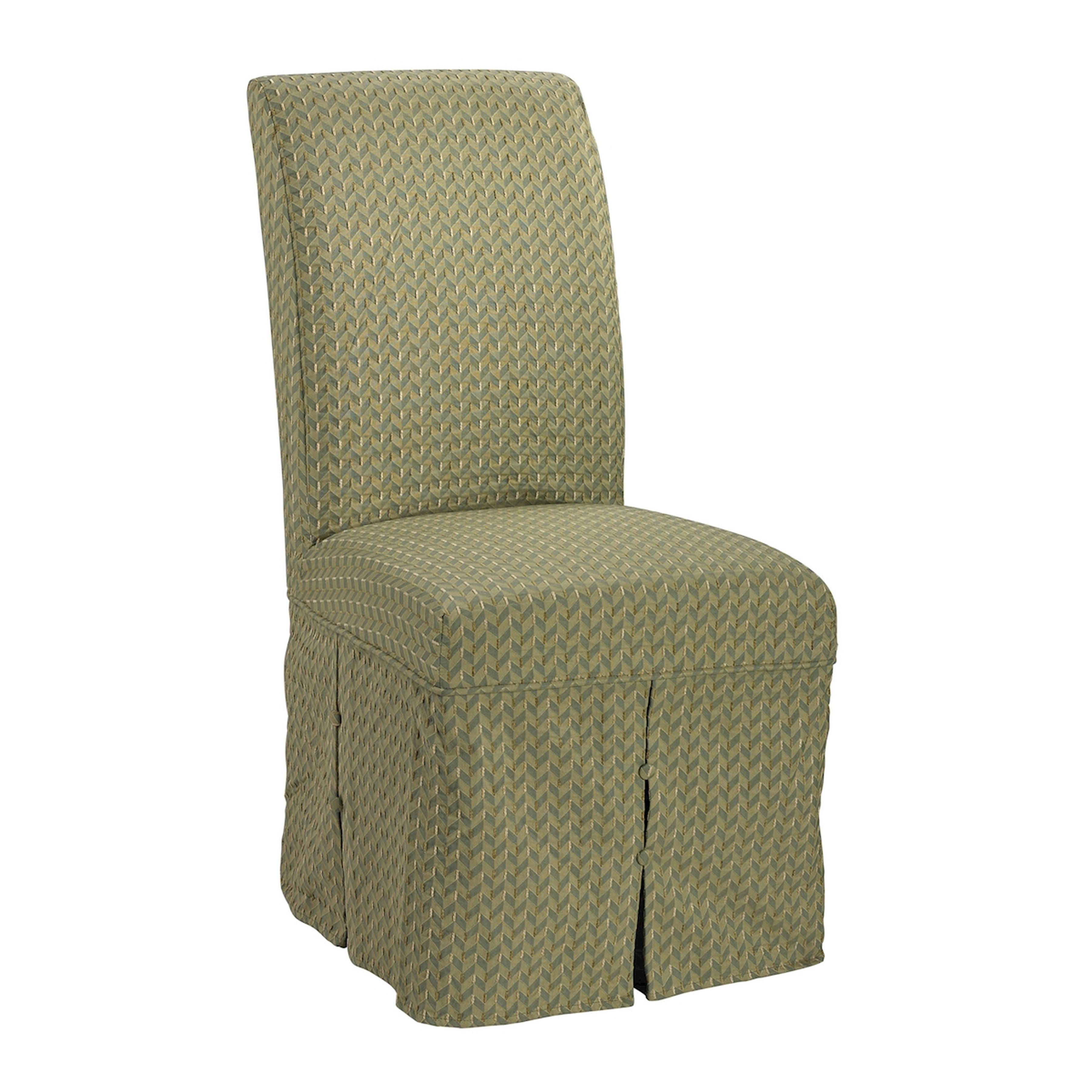 Conception Green Parsons Skirted Chair - COVER ONLY