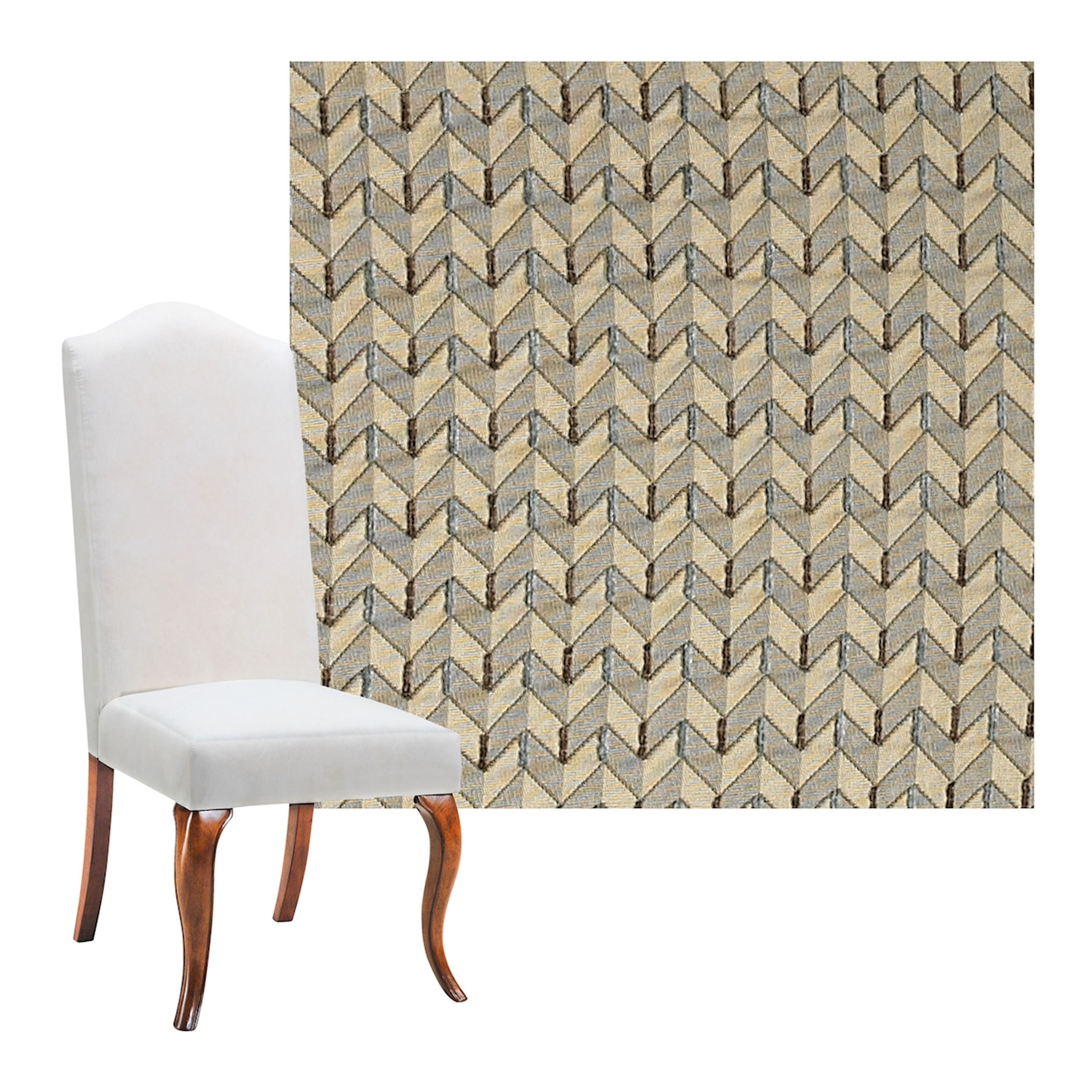 Conception Cream Highback Chair - COVER ONLY