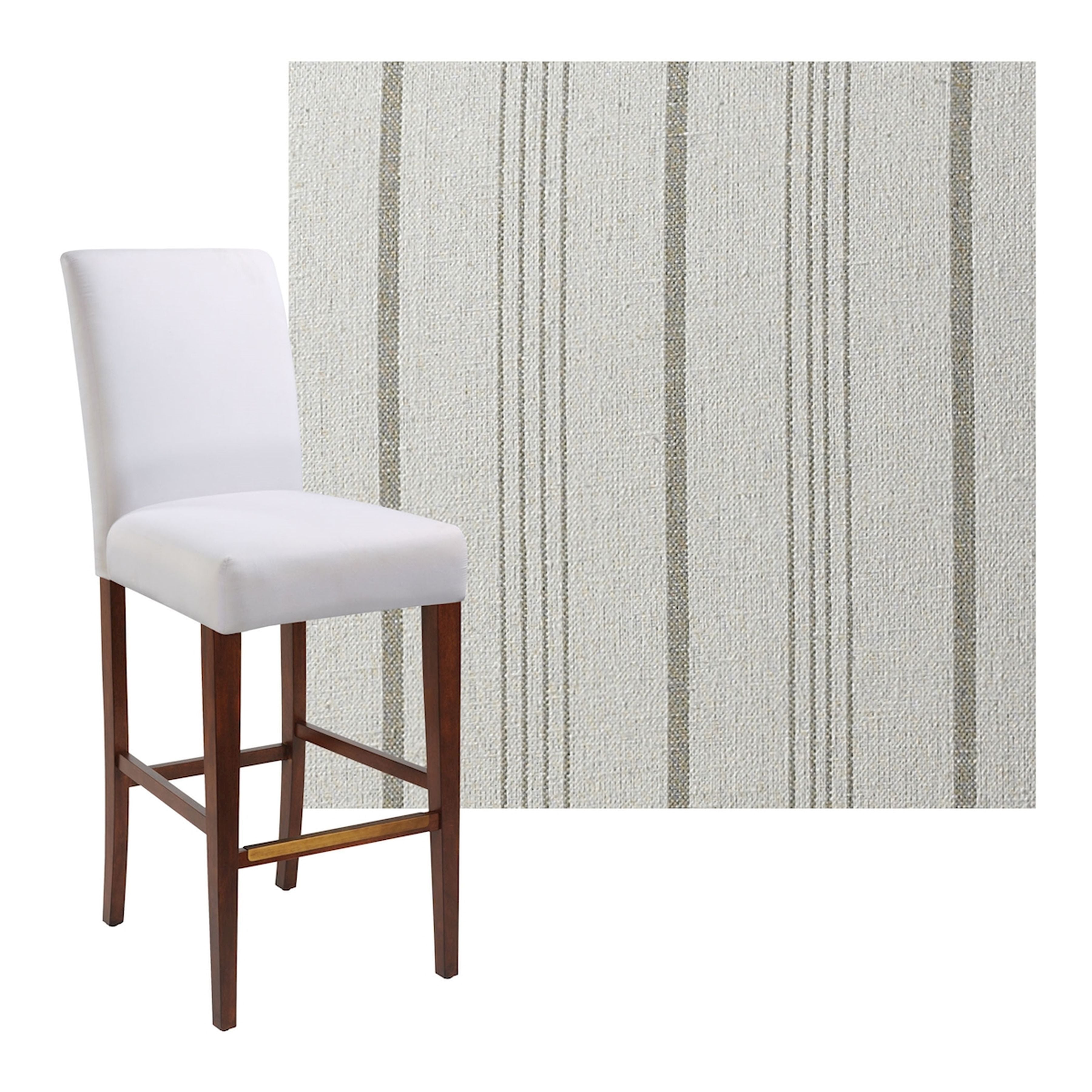 Flaxen Stripe Stool - COVER ONLY