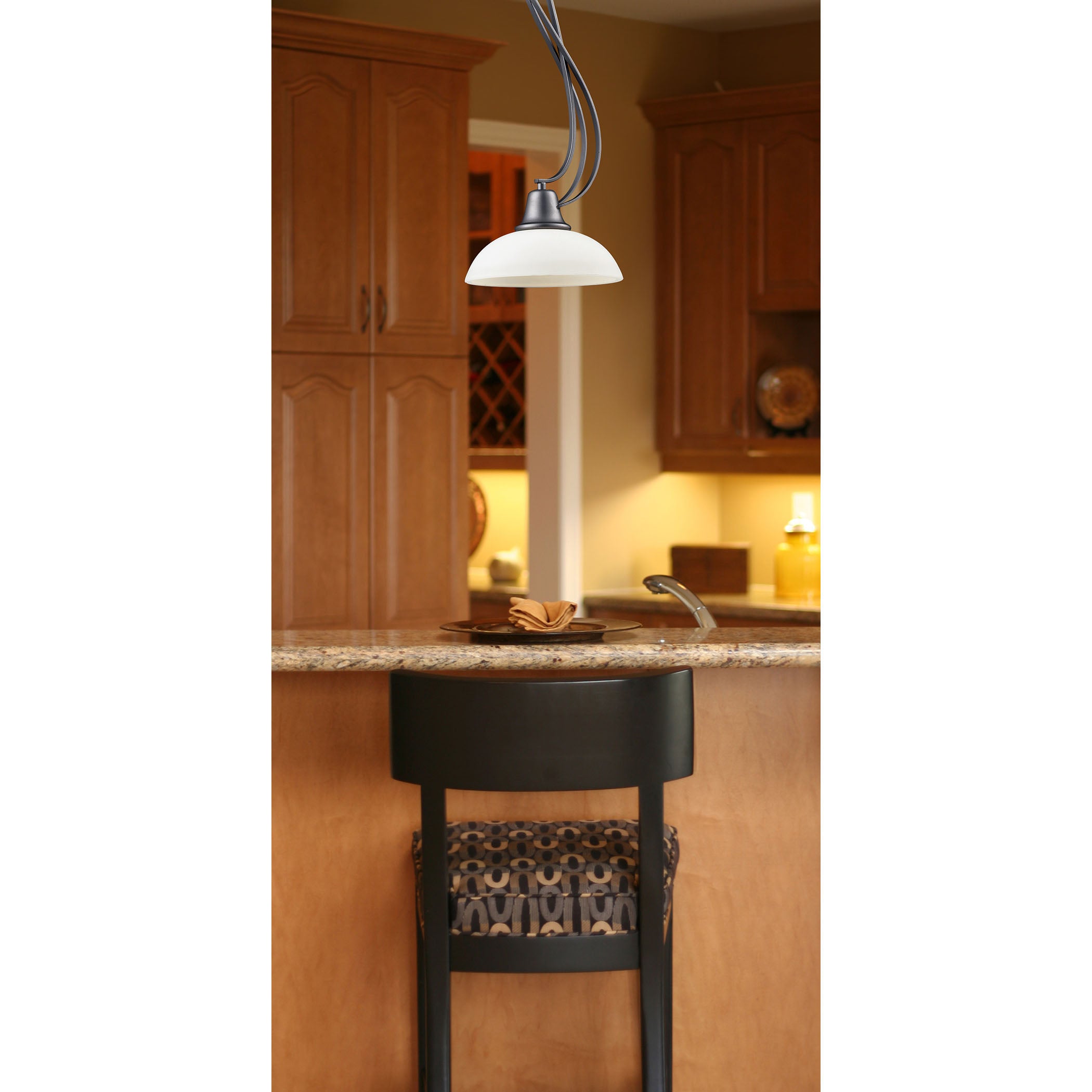 Franklin Creek 9'' Wide 1-Light Mini Pendant - Graphite