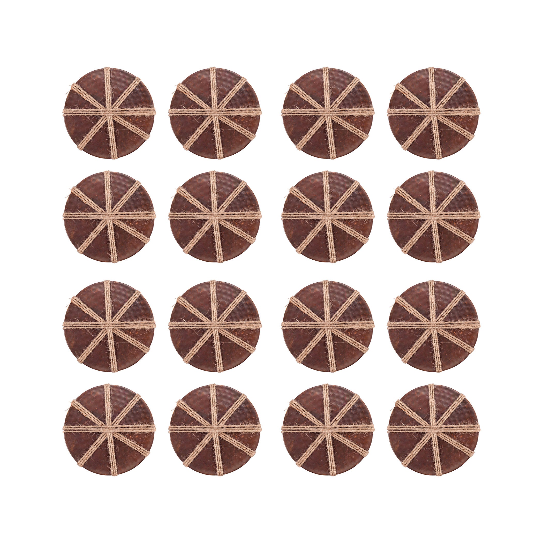 Burnham Coaster - Set of 4 Burned Copper