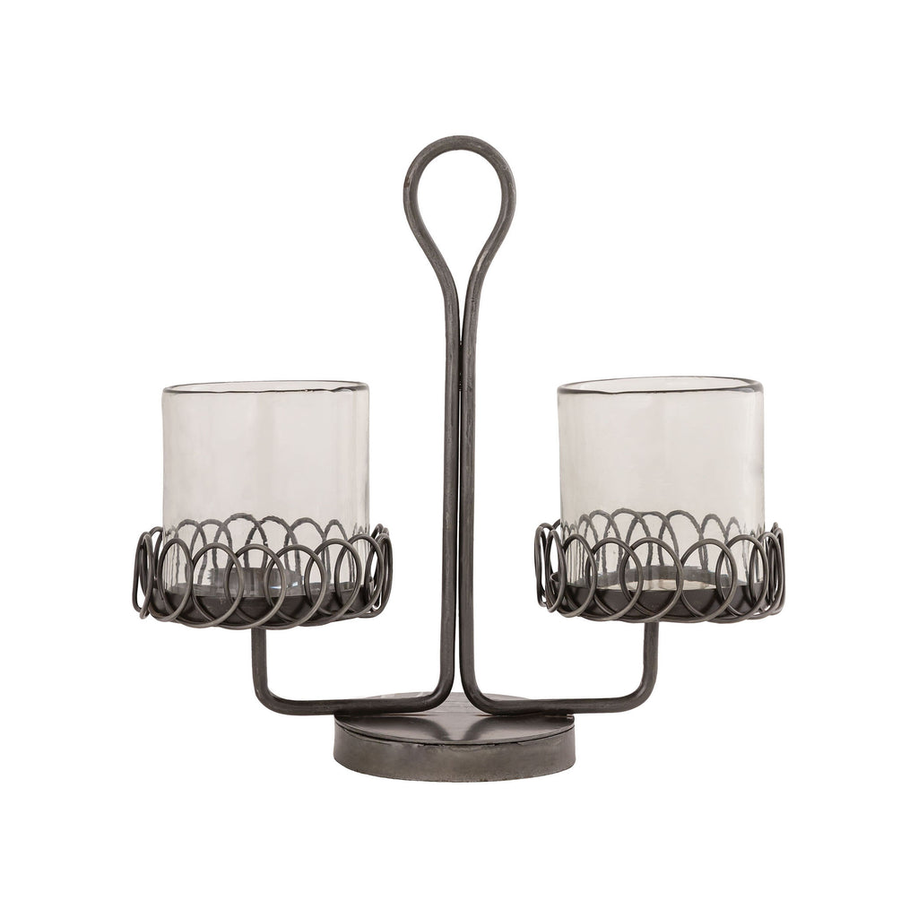 Chasloch Candleholder - Zinc
