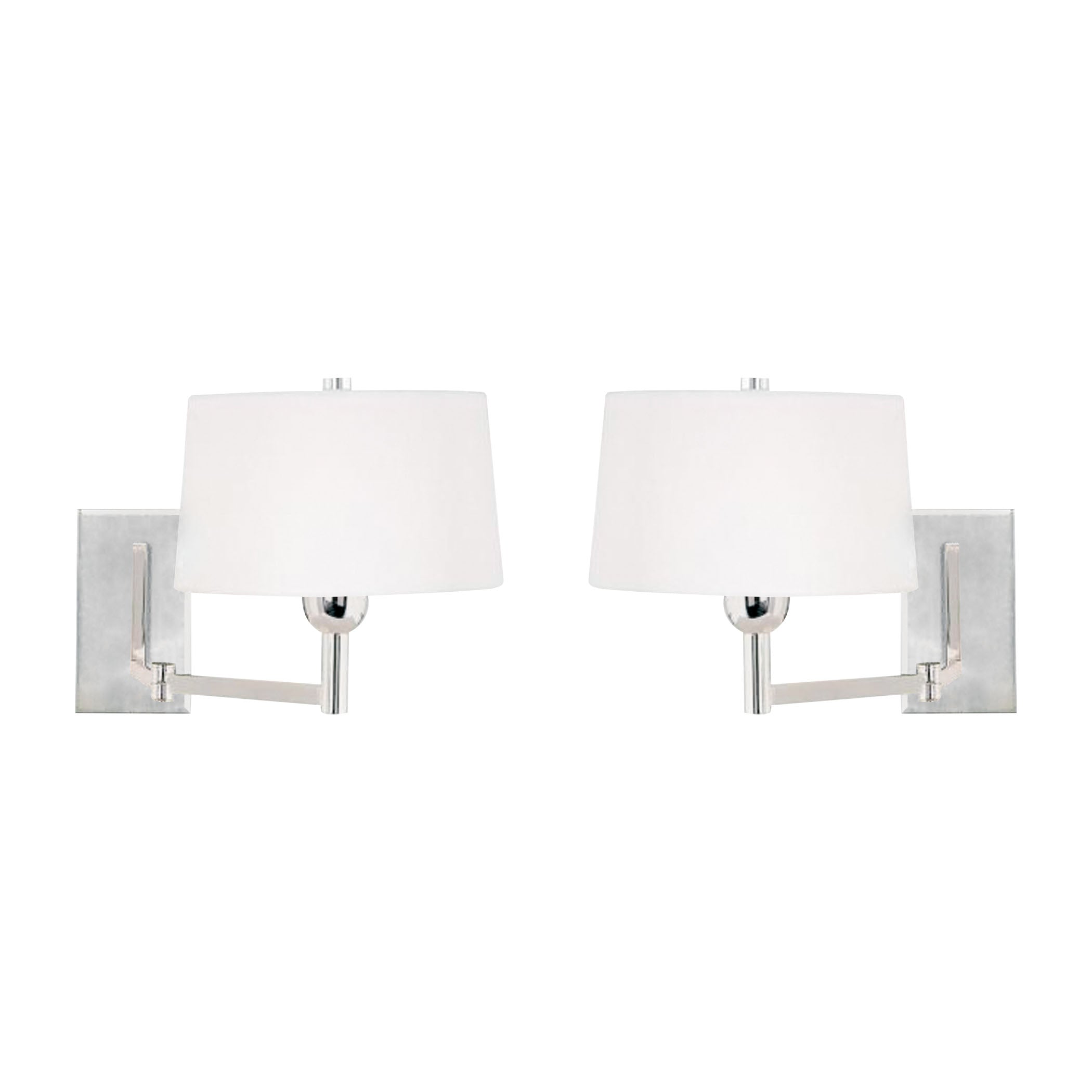 Quarion 14'' High 1-Light Swingarm Sconce - Set of 2 -Chrome
