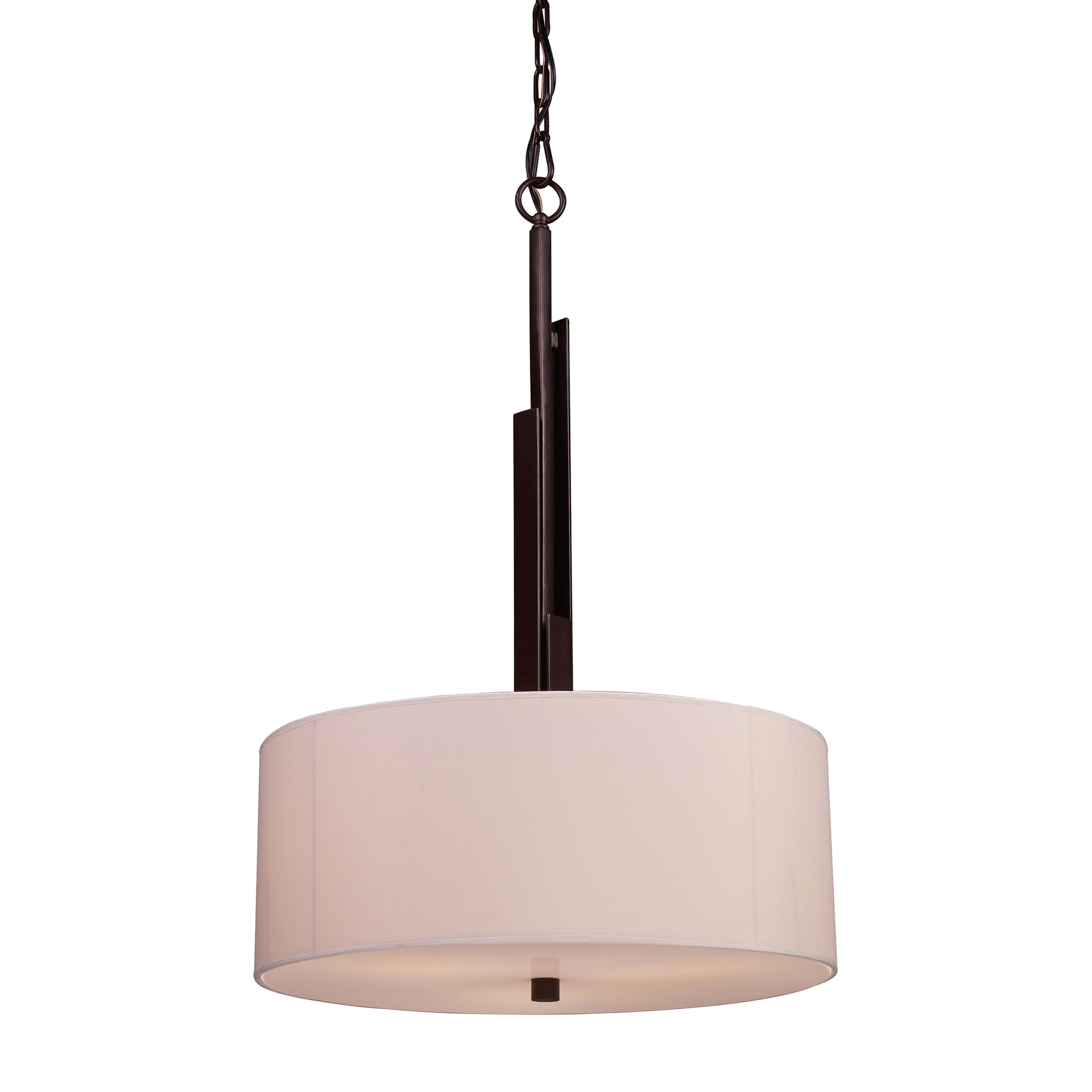 Iron Heights 20'' Wide 3-Light Pendant - Oiled Bronze