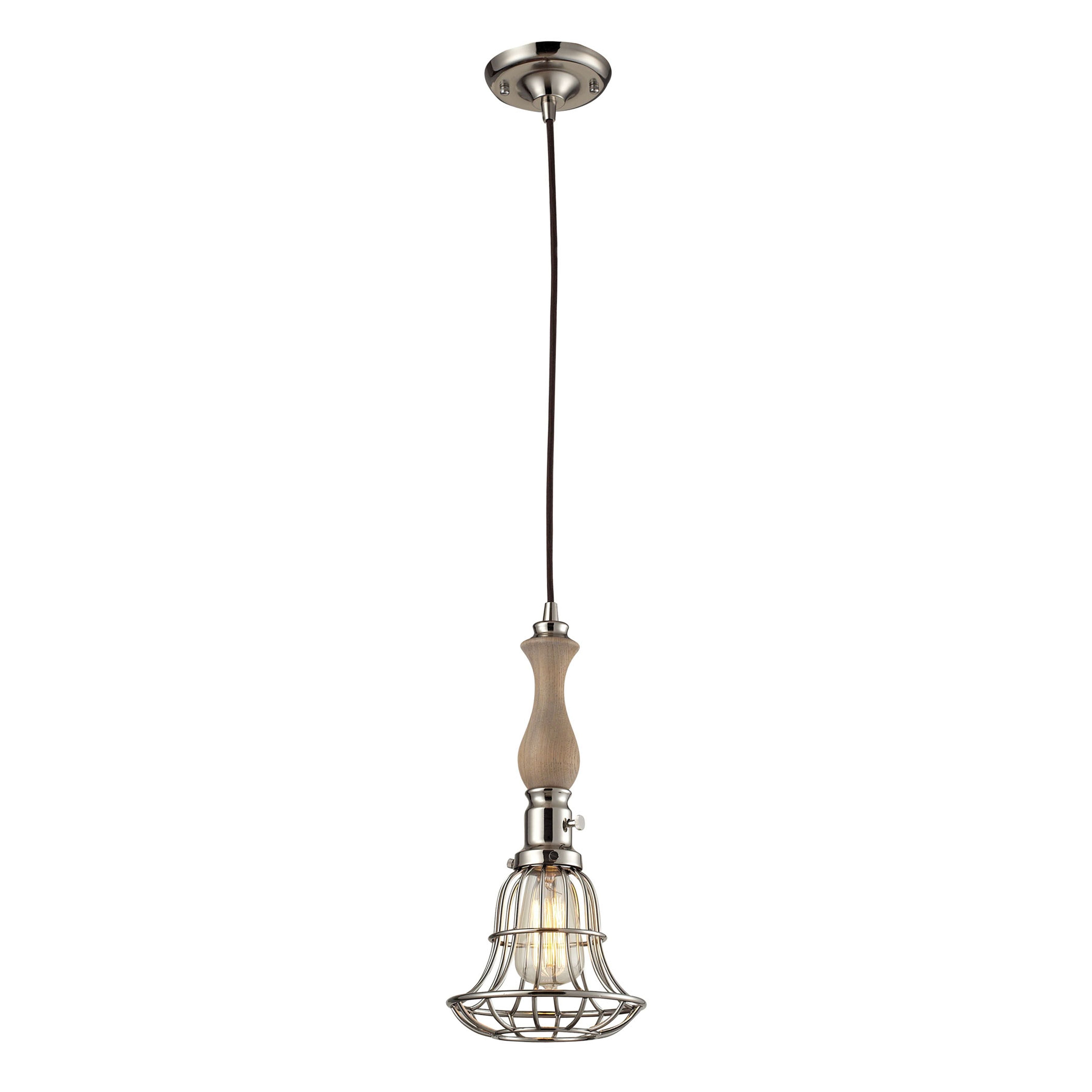 Tillamook 7'' Wide 1-Light Pendant - Polished Nickel