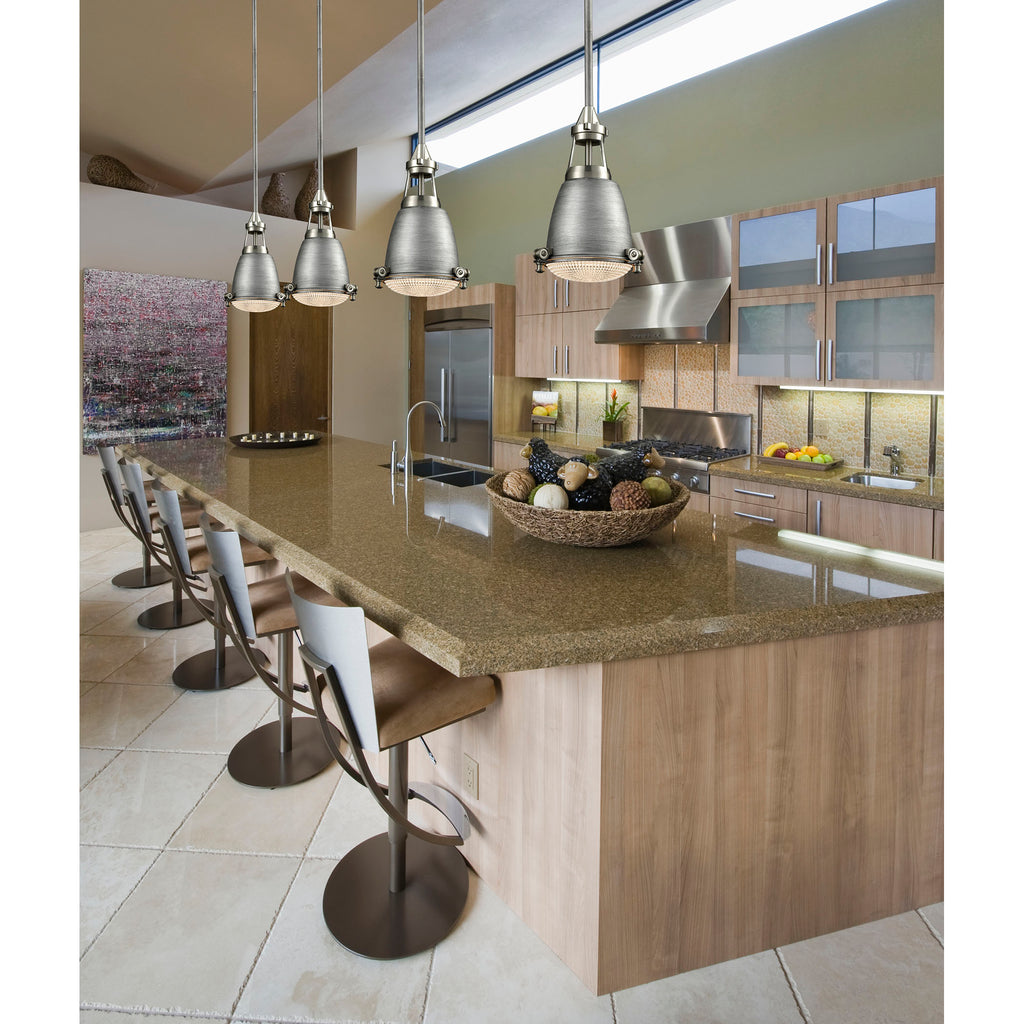 Sylvester 9'' Wide 1-Light Mini Pendant - Satin Nickel