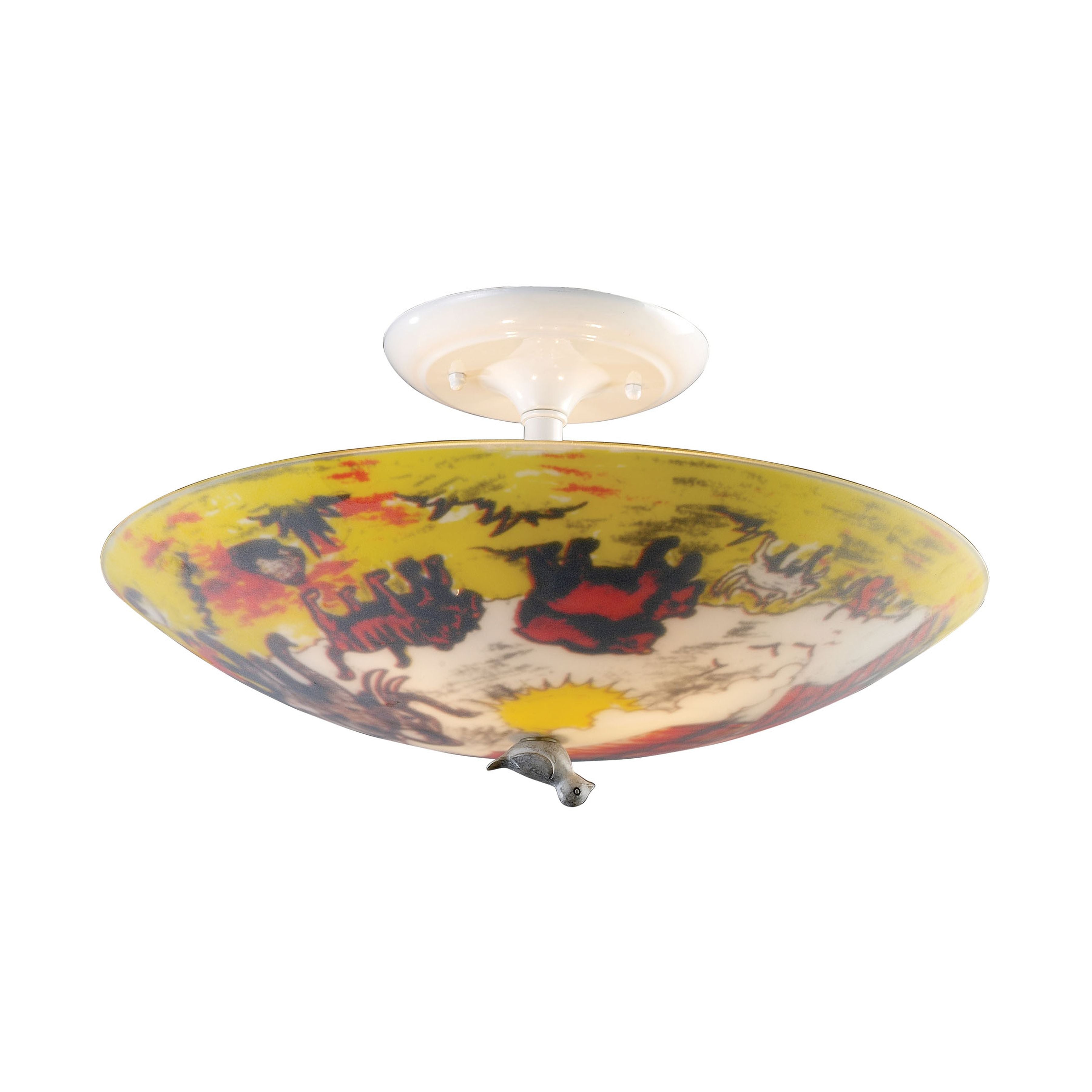 Killian 17'' Wide 3-Light Flush Mount - White