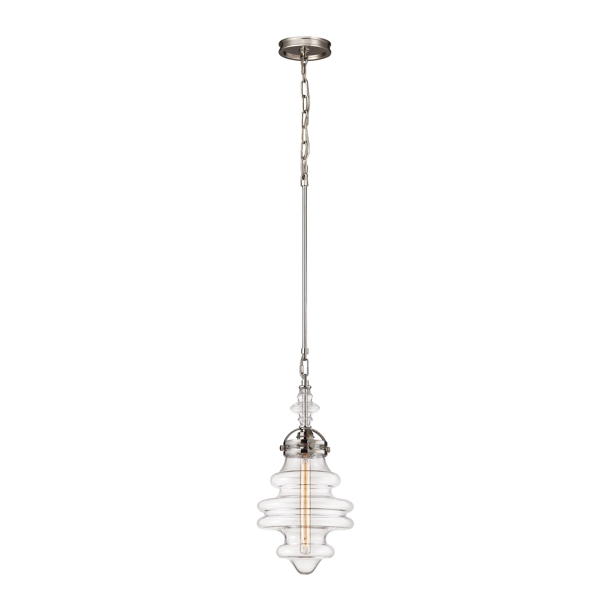 Gramercy 10'' Wide 1-Light Mini Pendant - Polished Nickel
