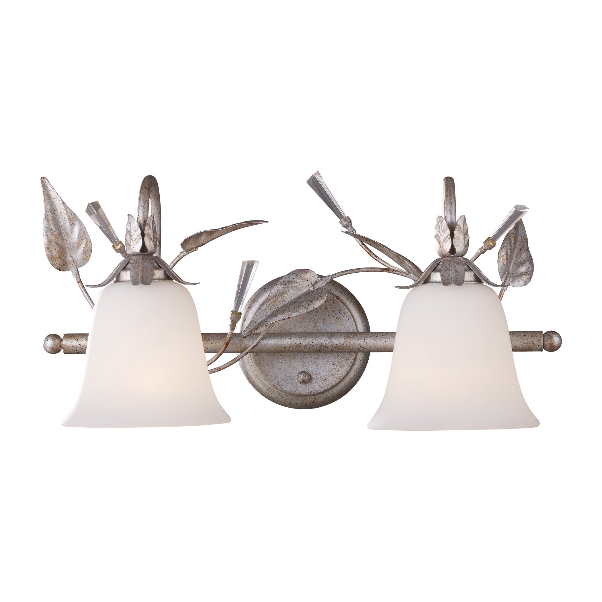 Willoughby 9'' High 2-Light Sconce - Sunset Silver