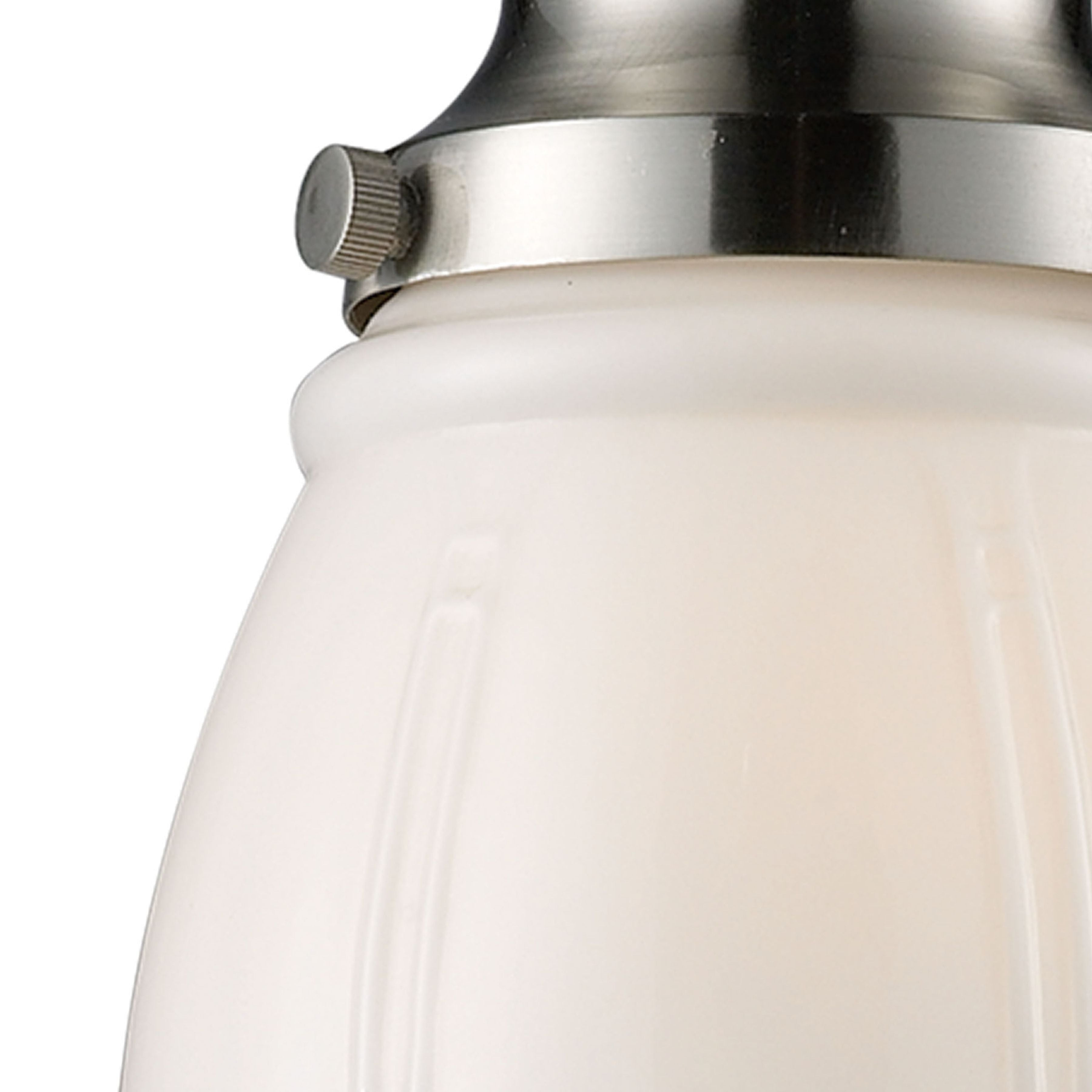 Schoolhouse 8'' Wide 1-Light Mini Pendant - Satin Nickel