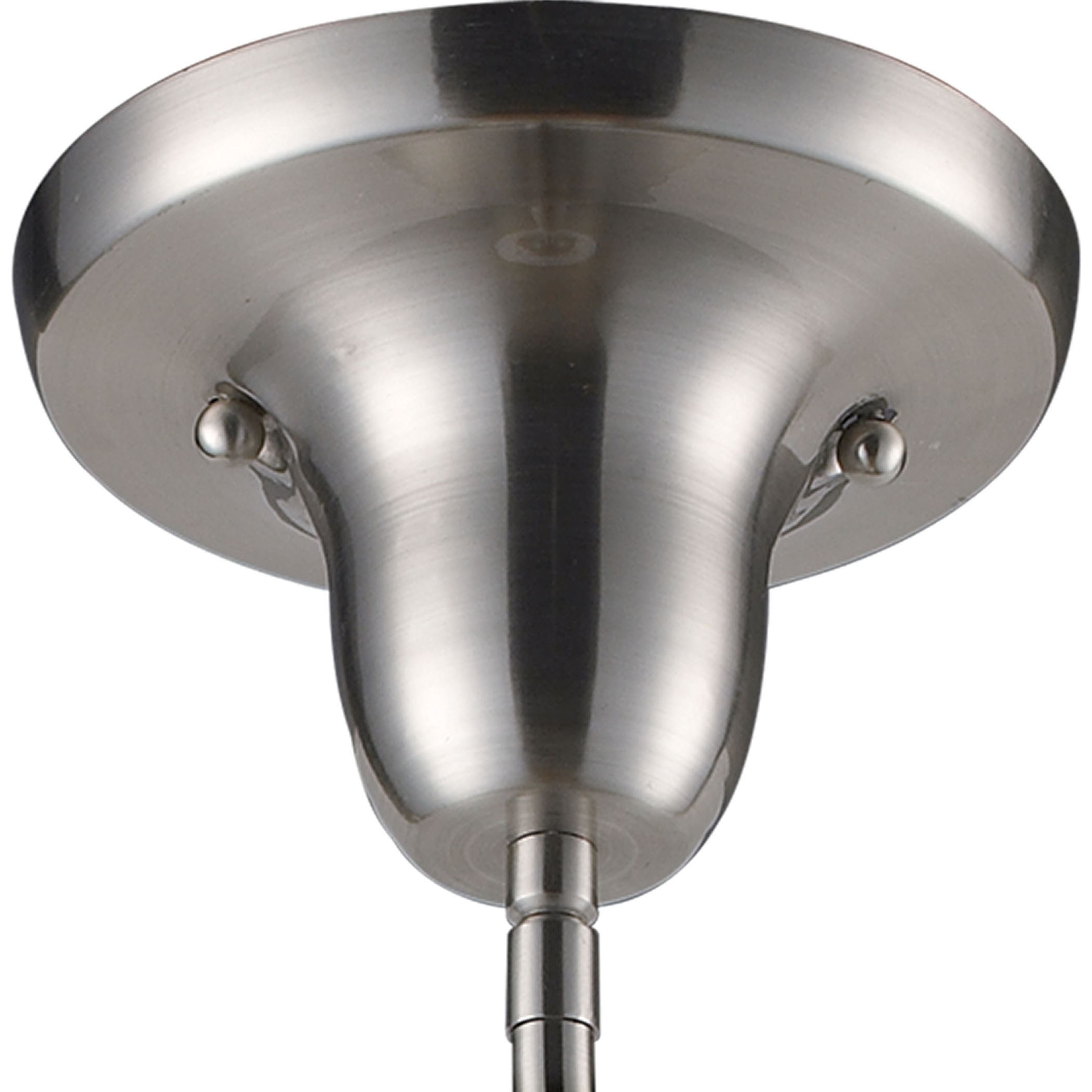 Schoolhouse 8'' Wide 1-Light Mini Pendant - Satin Nickel