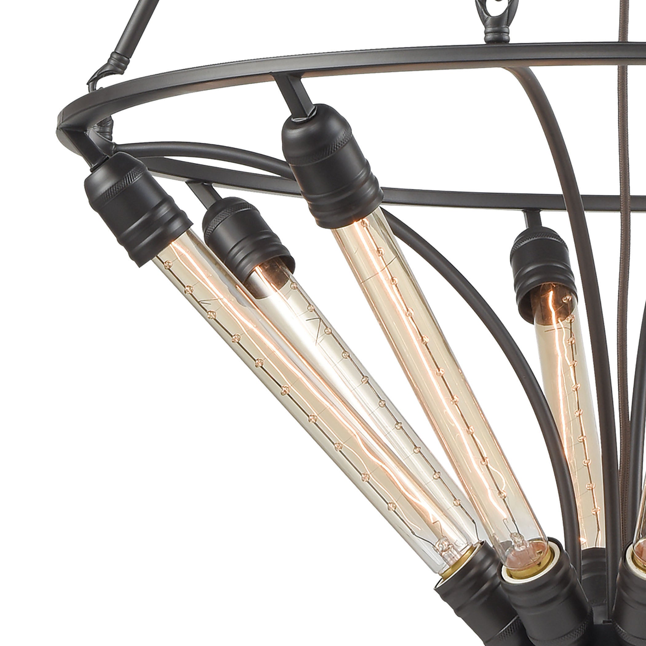 Centrifugal 27'' Wide 8-Light Chandelier - Oil Rubbed Bronze