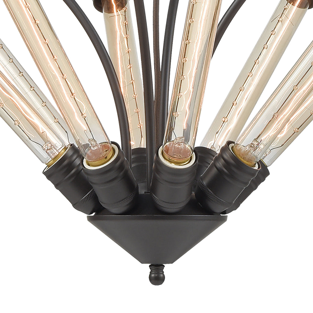 Centrifugal 27'' Wide 8-Light Chandelier - Oil Rubbed Bronze