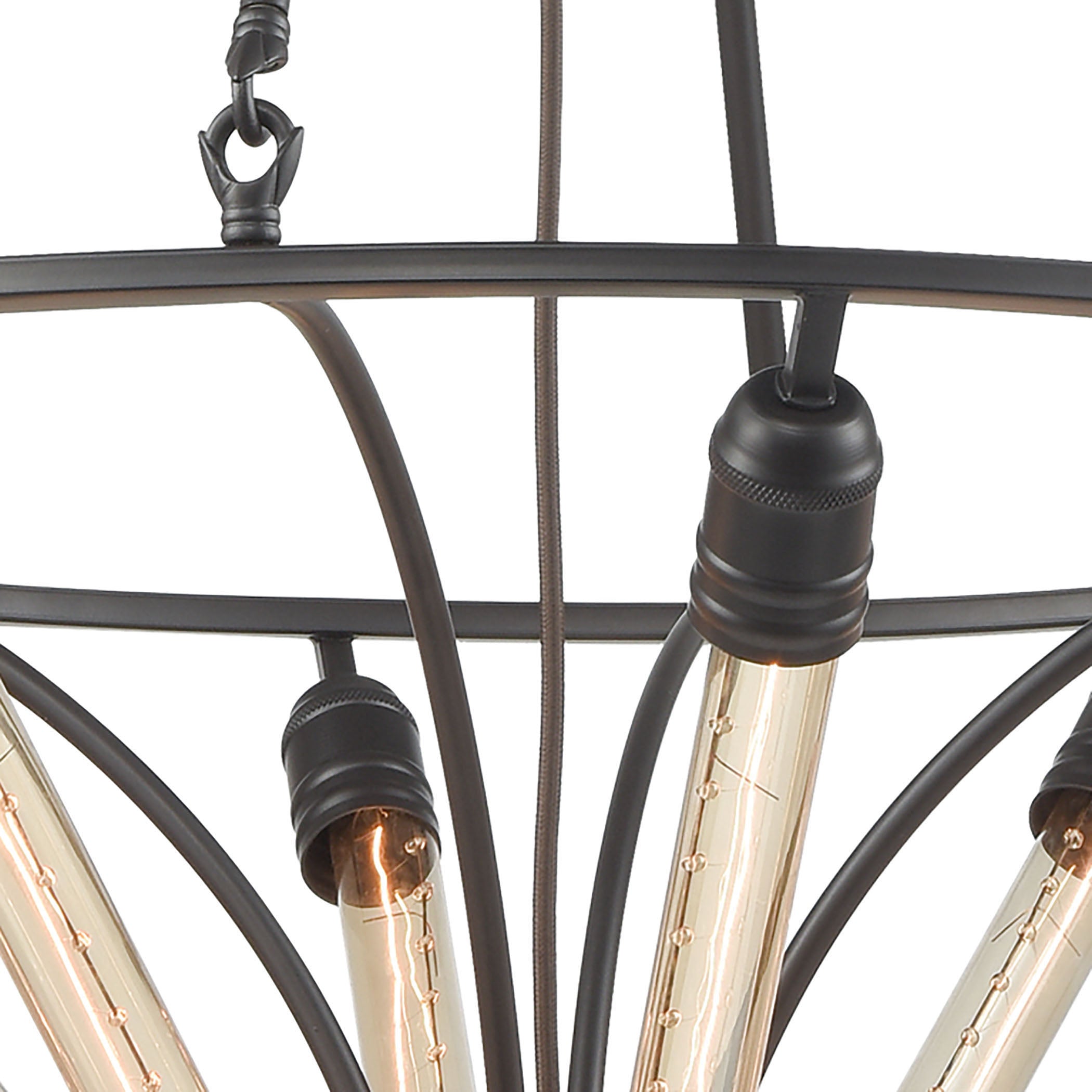Centrifugal 27'' Wide 8-Light Chandelier - Oil Rubbed Bronze