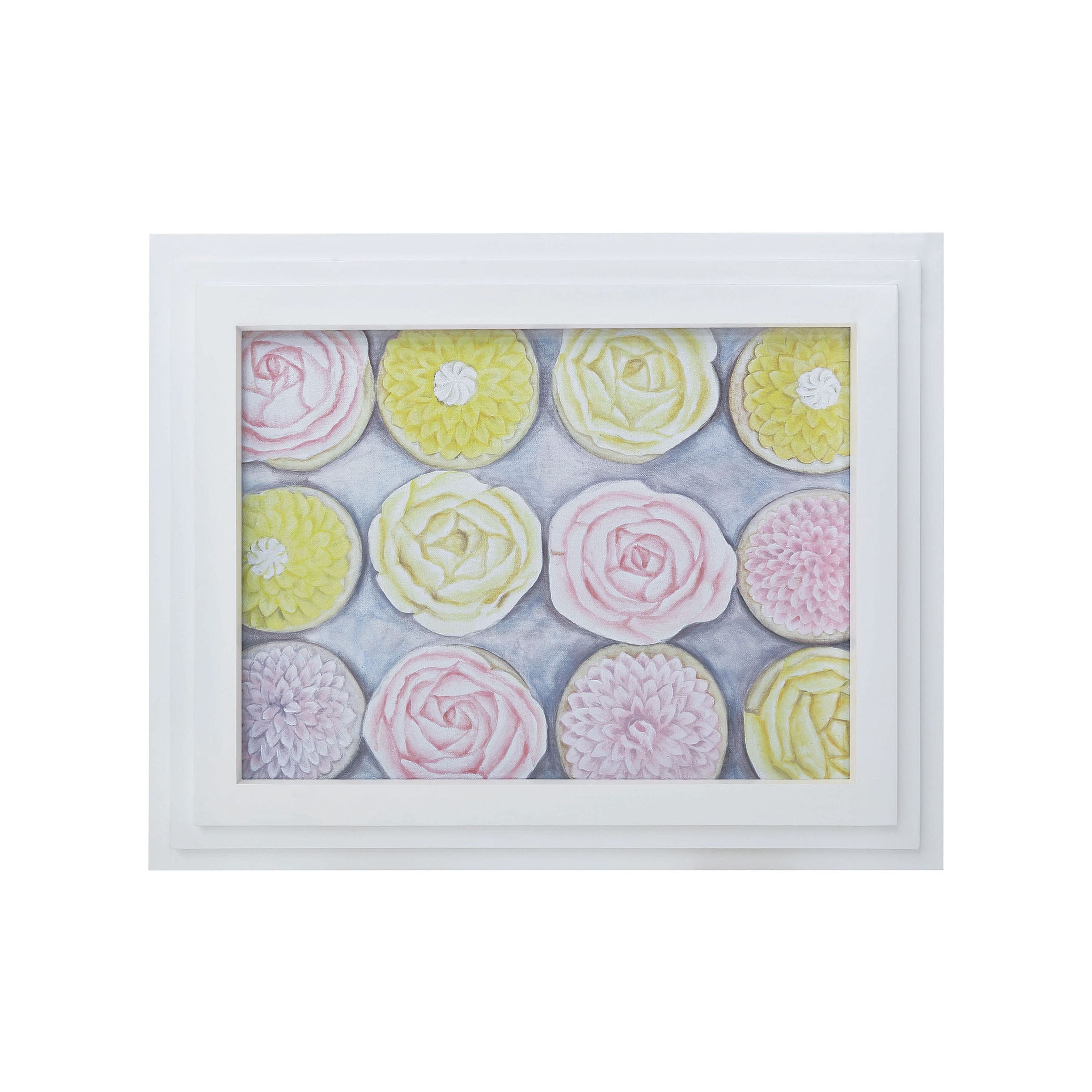 Rose Cupcakes Framed Wall Art
