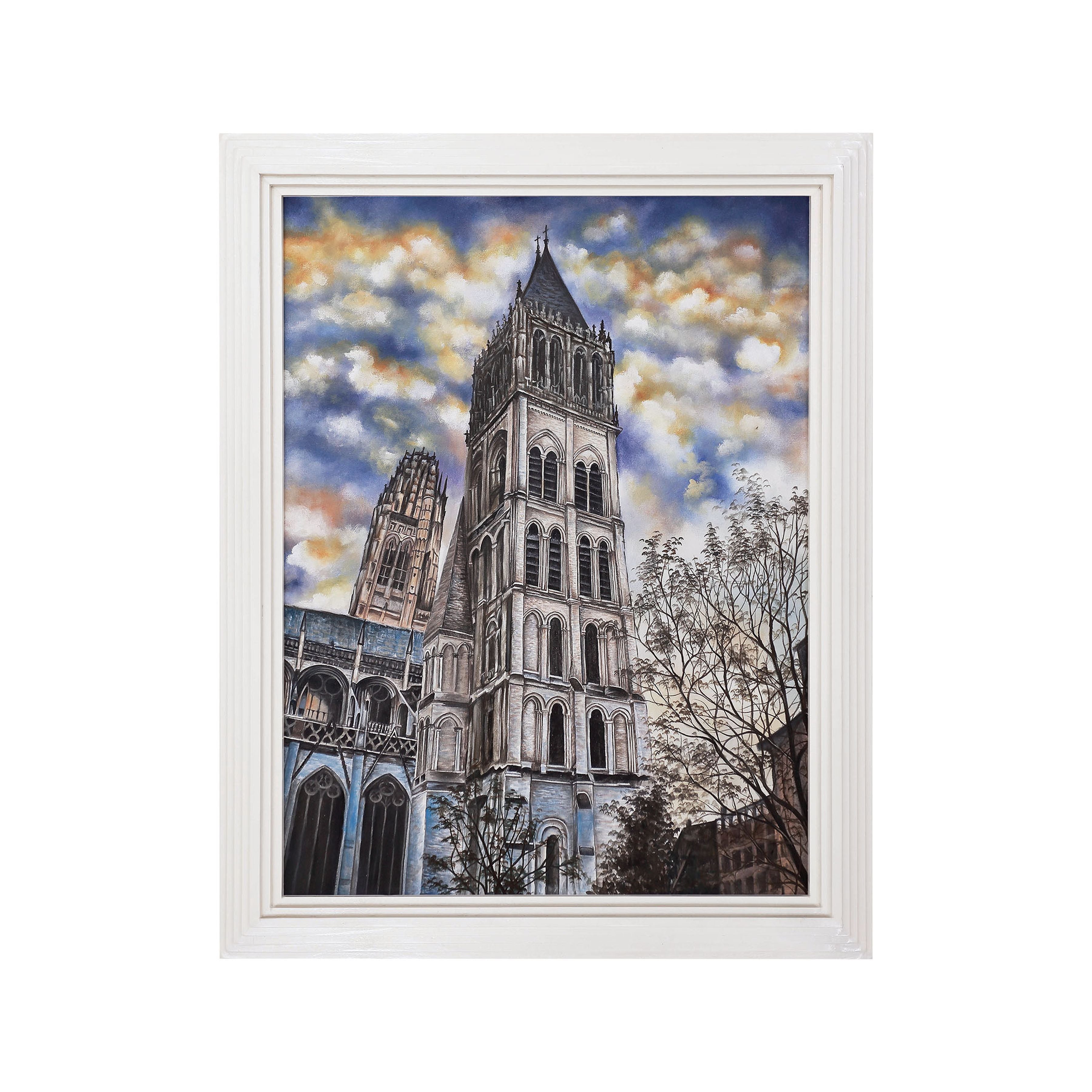 Euro Cathedral Framed Wall Art - Multicolor