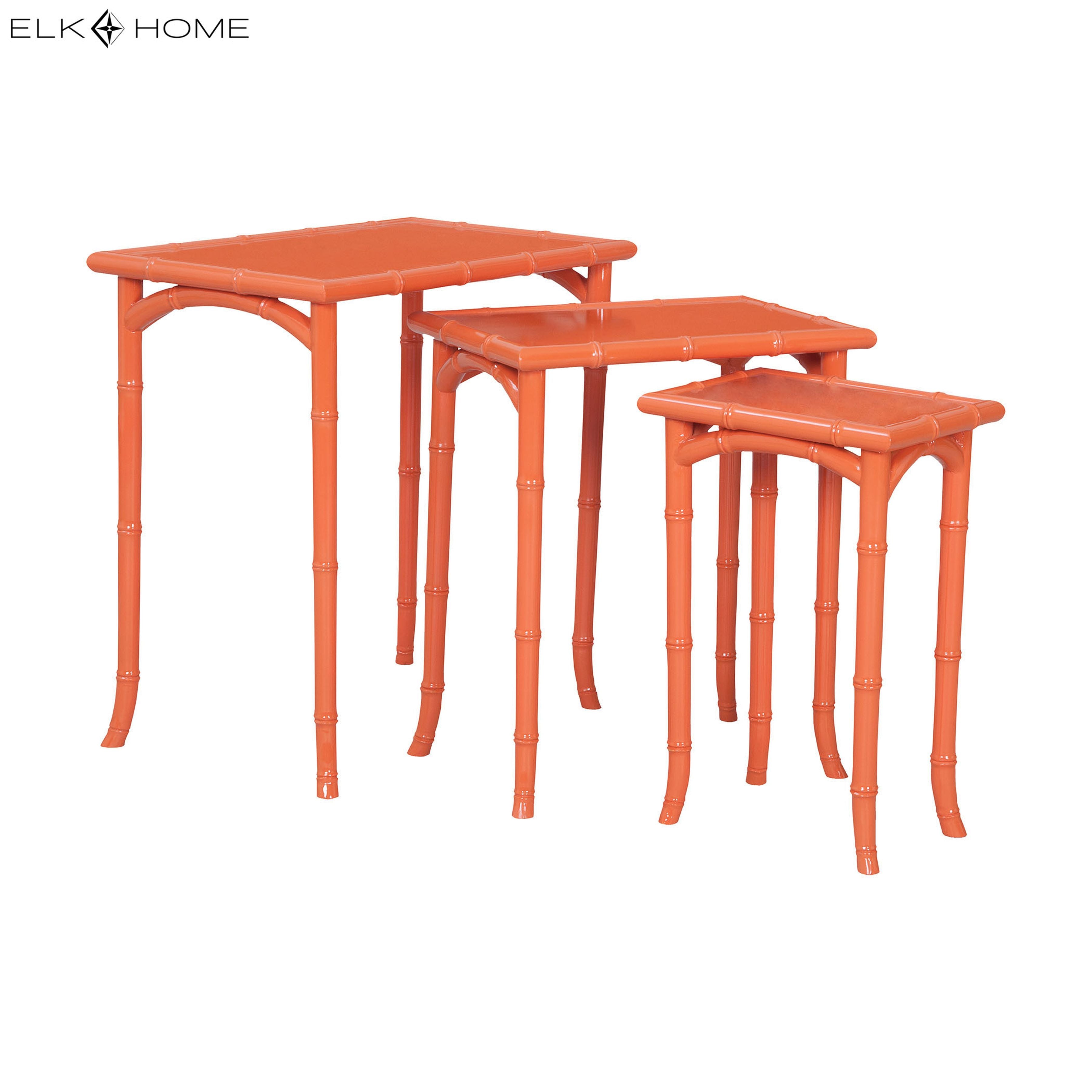 Loft Accent Table - Set of 3 Tangerine