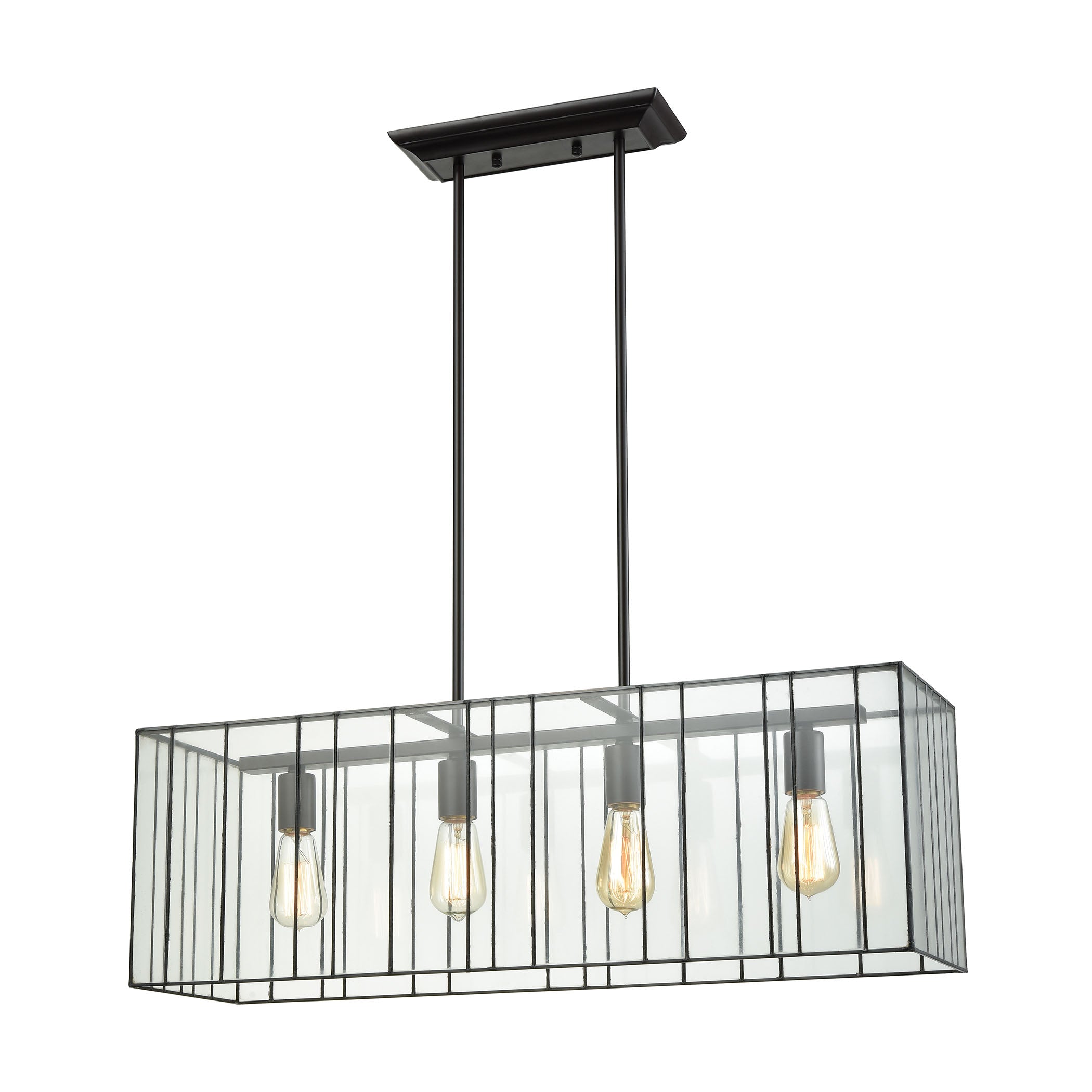 Lucian 31'' Wide 4-Light Chandelier - Black