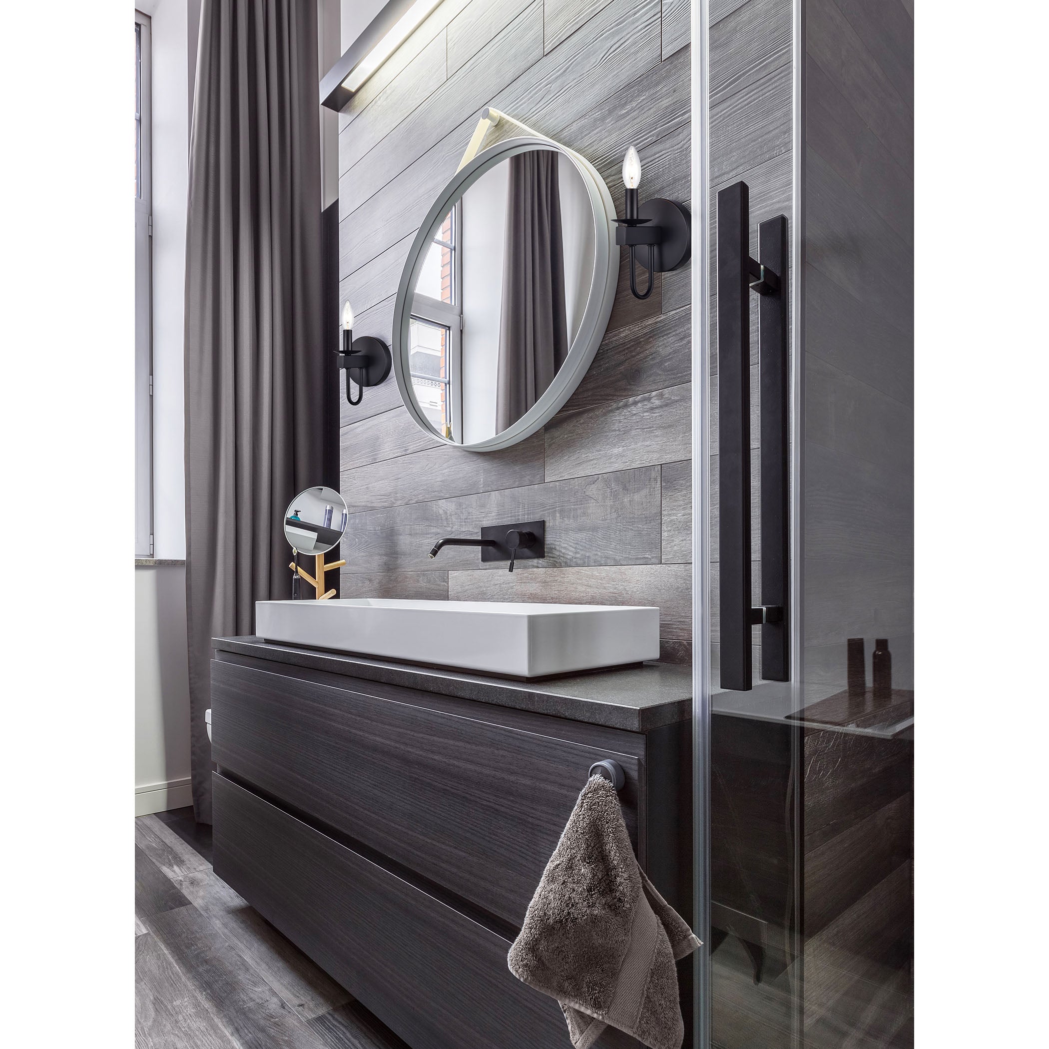 Williamson 7'' High 1-Light Sconce - Black