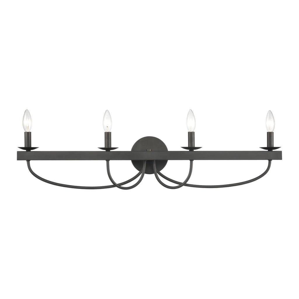 Williamson 35'' Wide 4-Light Vanity Light - Black