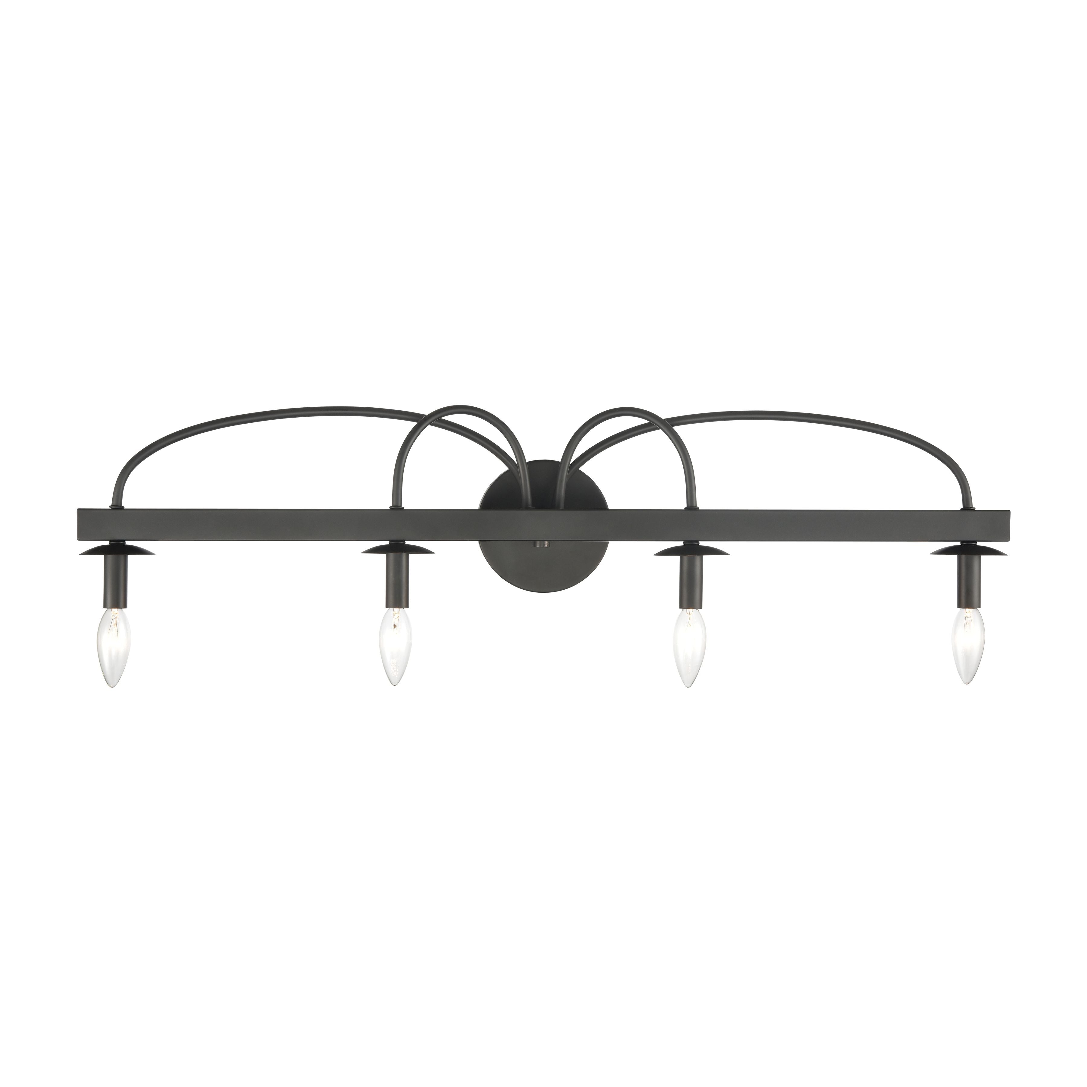 Williamson 35'' Wide 4-Light Vanity Light - Black