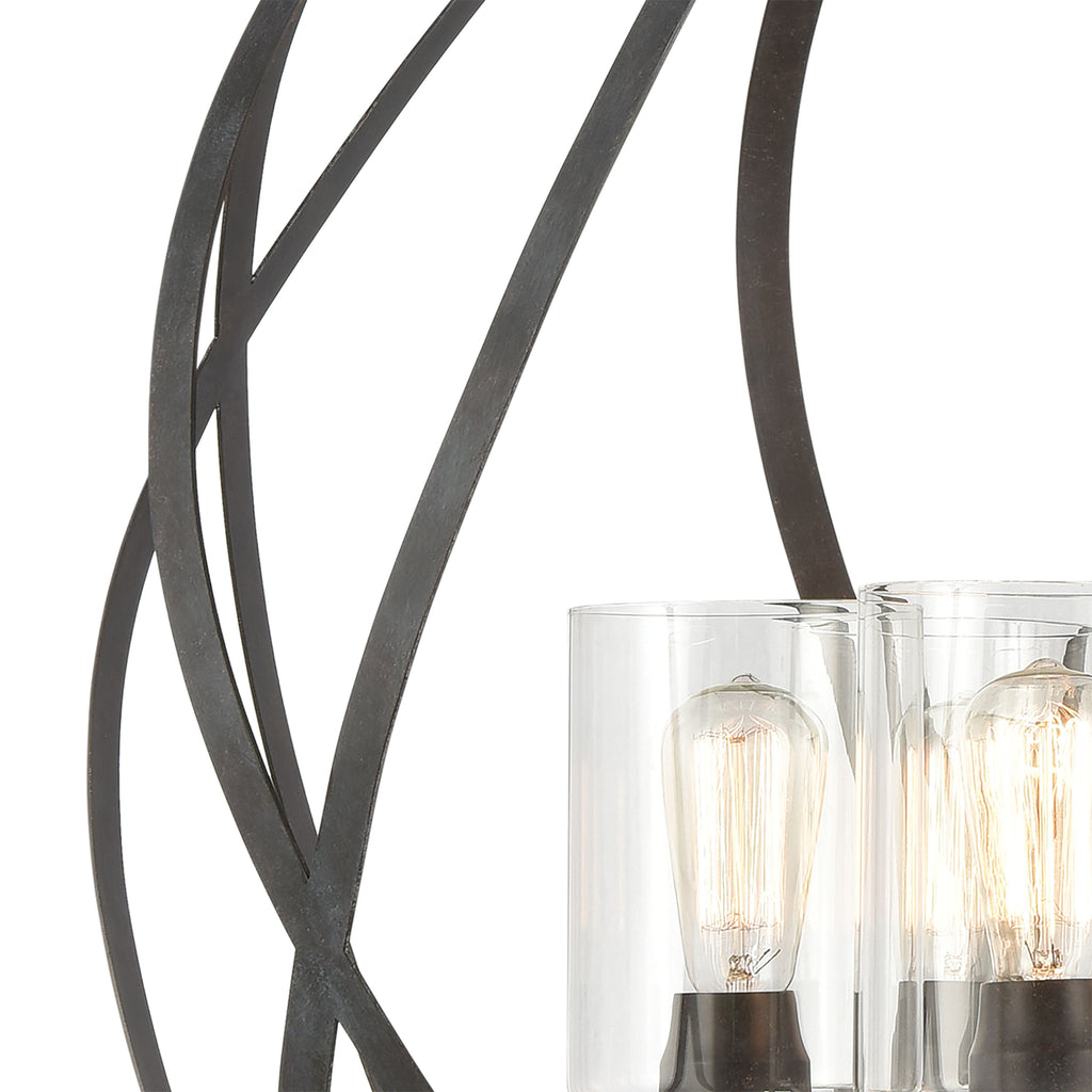Daisy 32'' Wide 6-Light Chandelier - Midnight Bronze