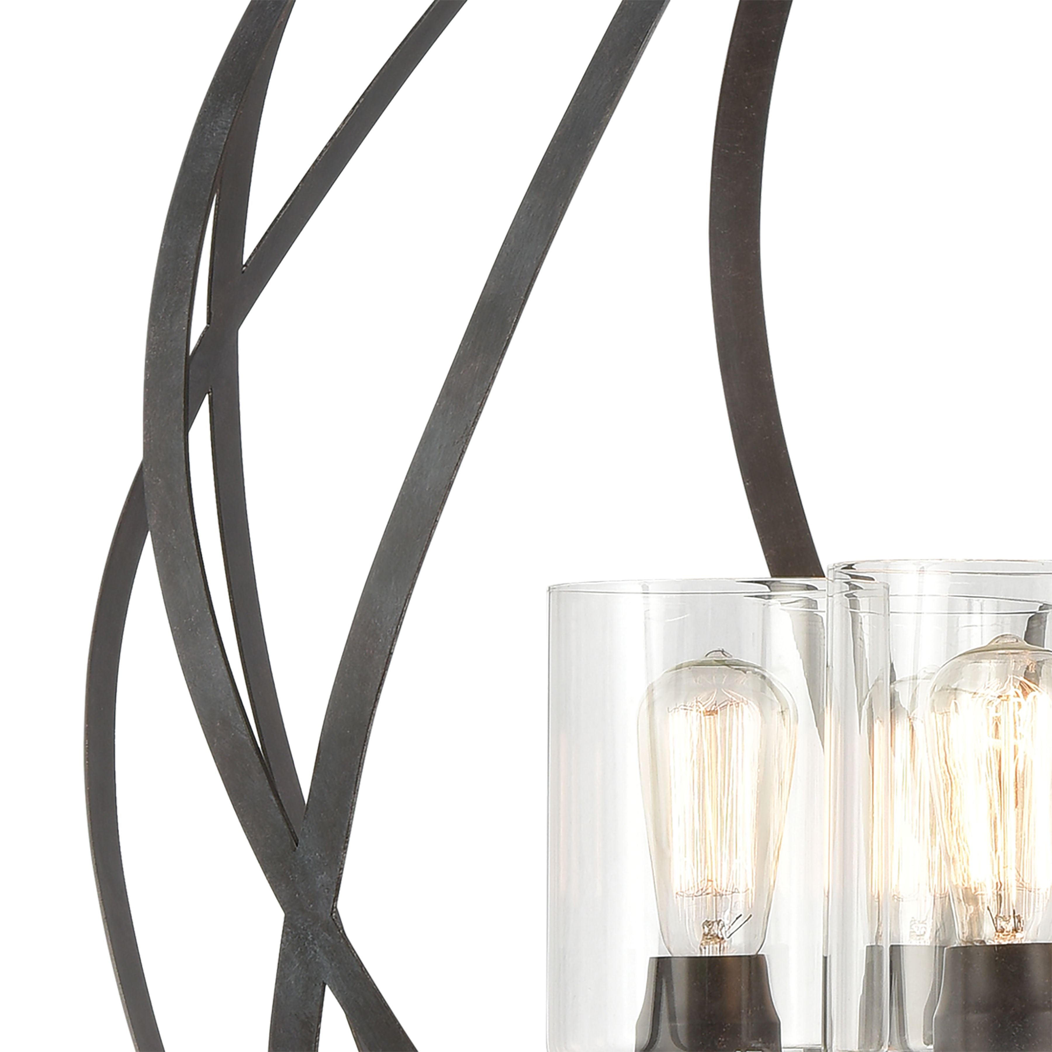 Daisy 32'' Wide 6-Light Chandelier - Midnight Bronze