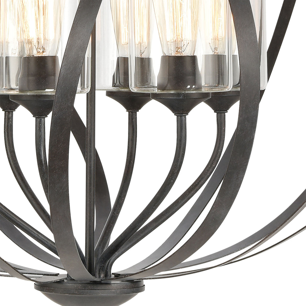 Daisy 32'' Wide 6-Light Chandelier - Midnight Bronze